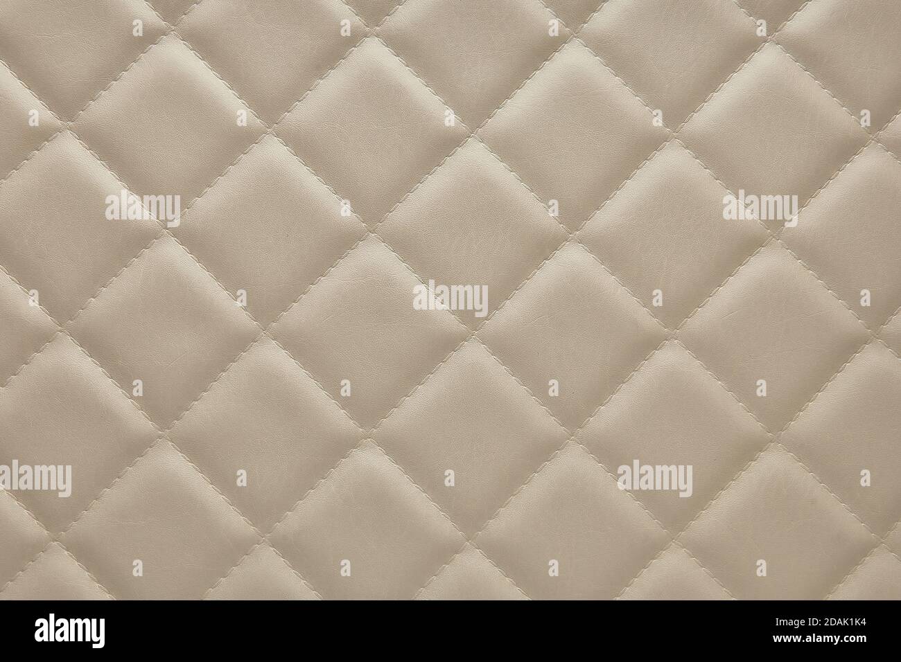 Leather grid beige rhombus texture background for decor Stock Photo
