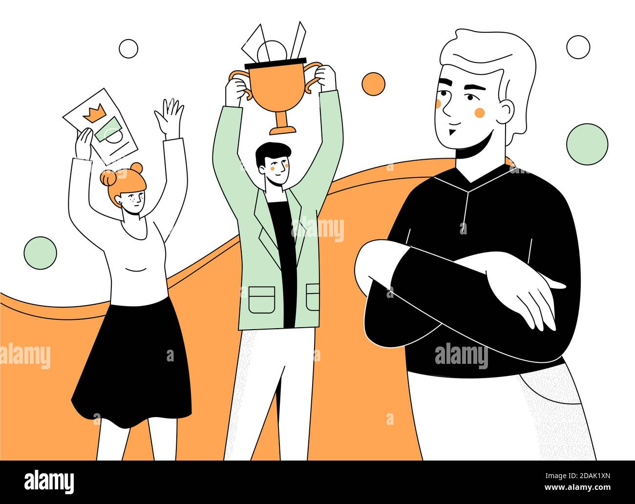 Business success - modern flat design style illustration Stock Vector
