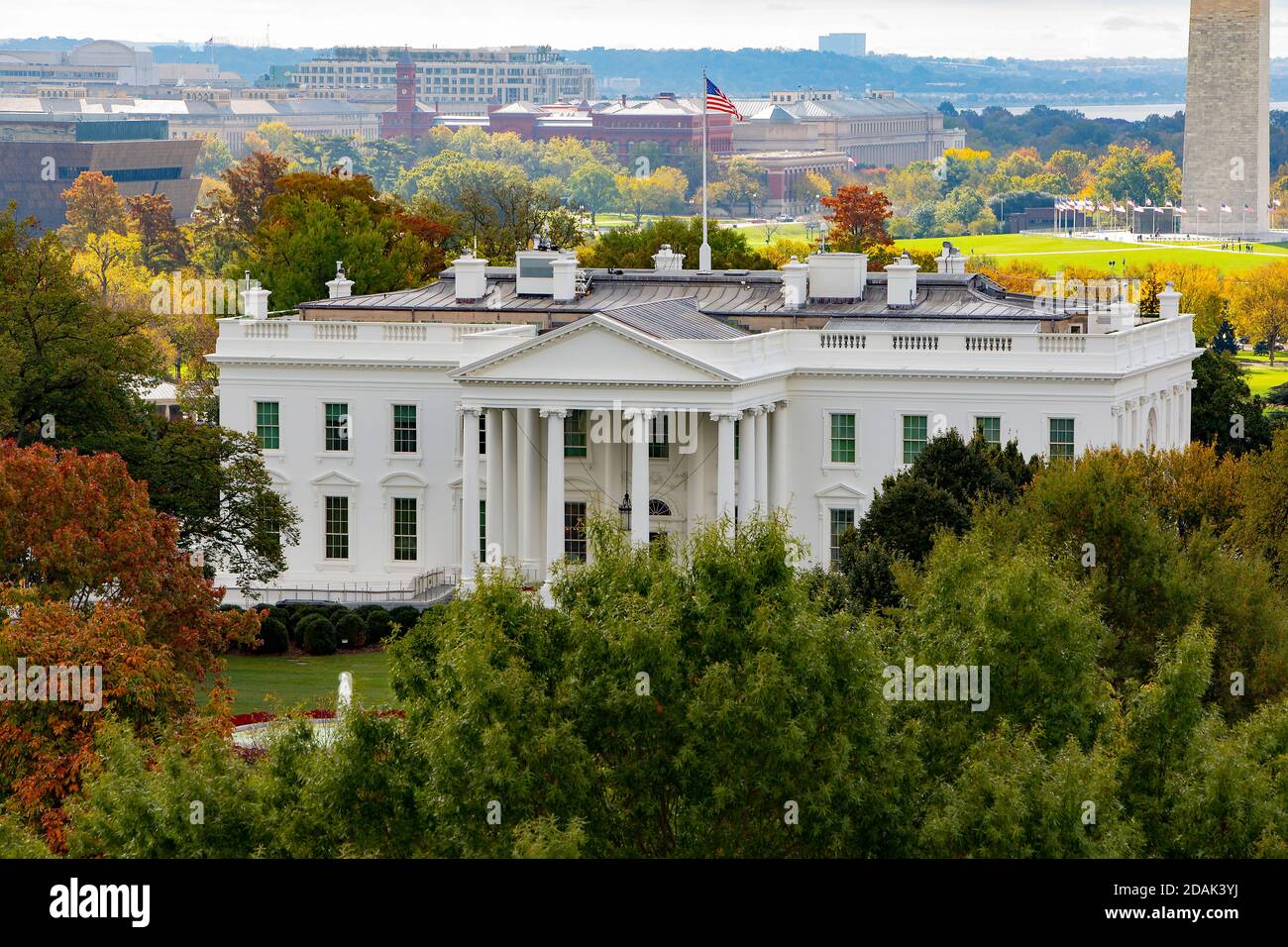 The white house washington dc aerial hi-res stock photography and ...