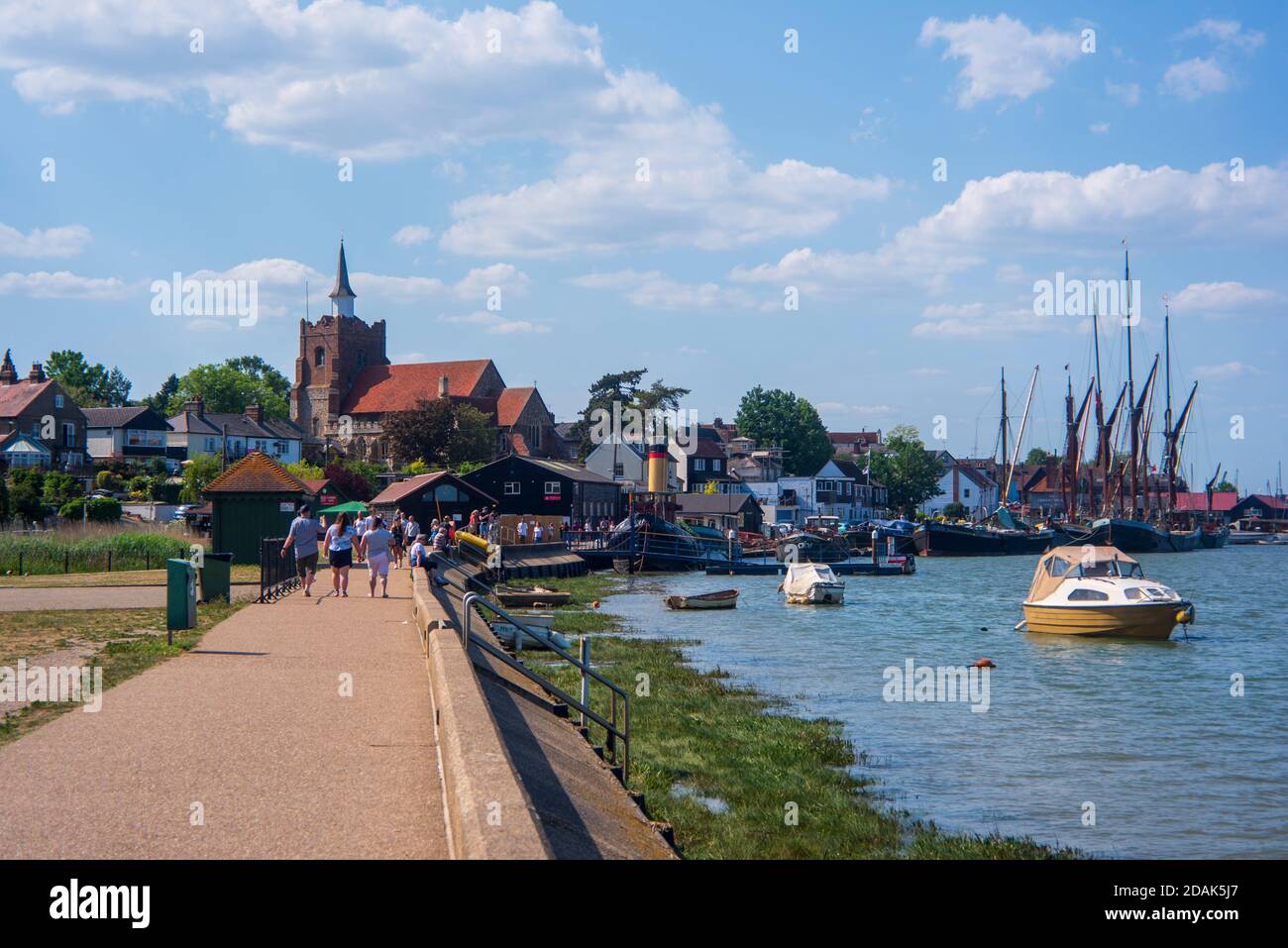 Maldon Promenade Park, Essex Stock Photo Alamy