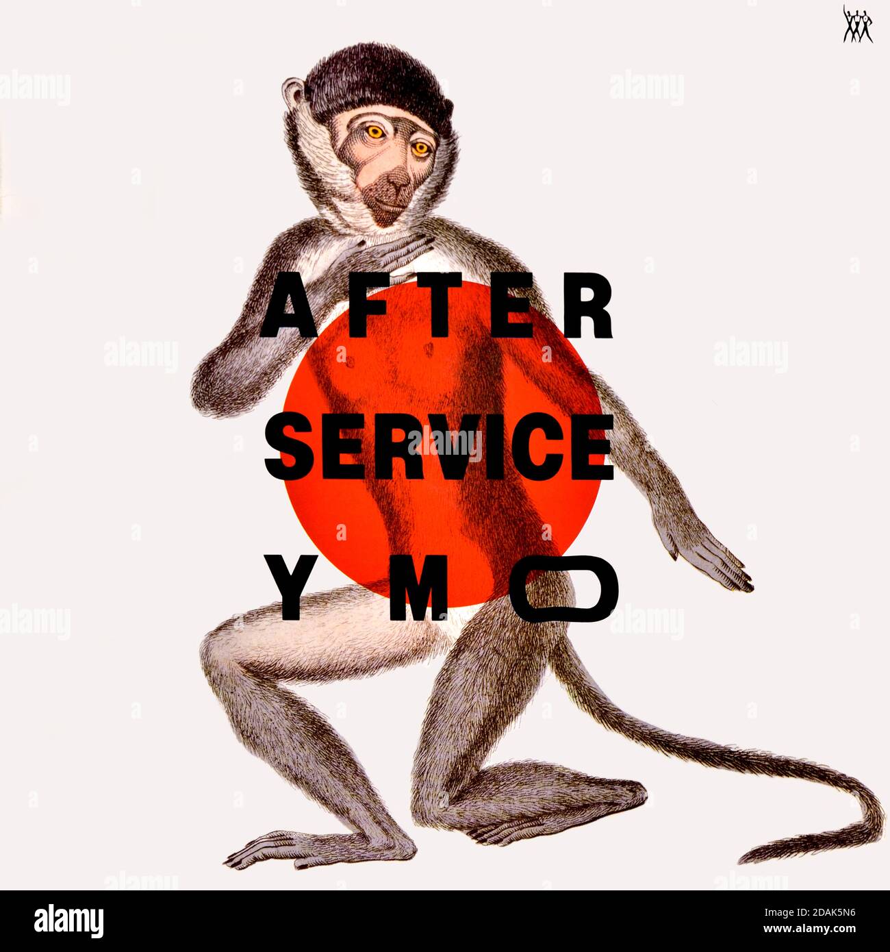 YMO - original vinyl album cover - After Service - 1984 Stock Photo