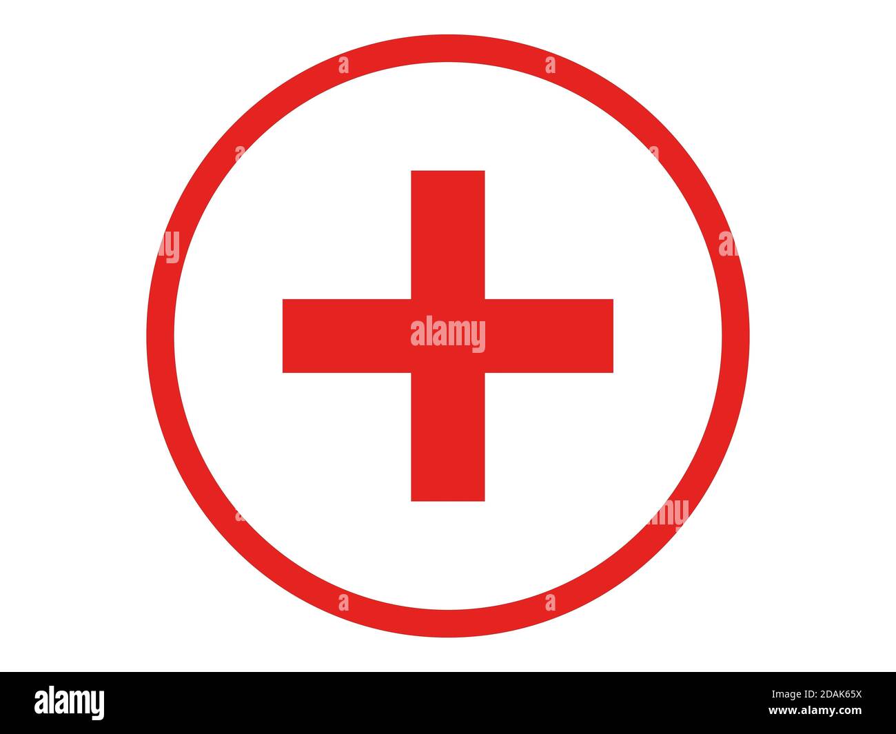 Red cross sign vector isolated on white background Stock Photo Alamy