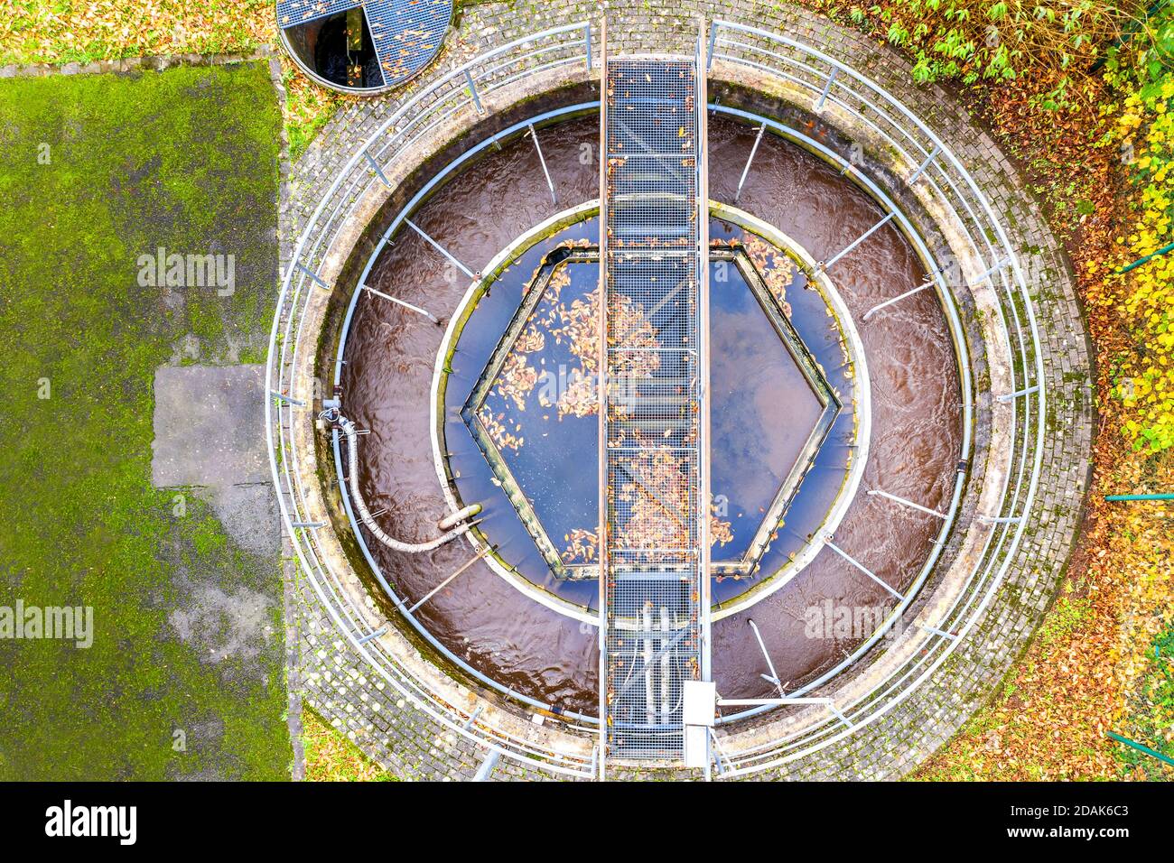 Empty small sewage treatment plant hi res stock photography and images