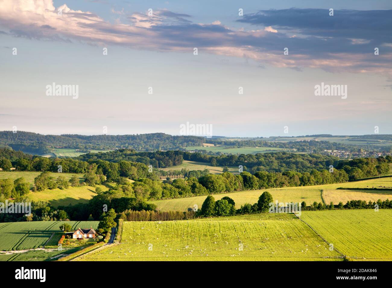 A view of the Nadder Valley in Wiltshire near the village of Ansty Stock Photo Alamy