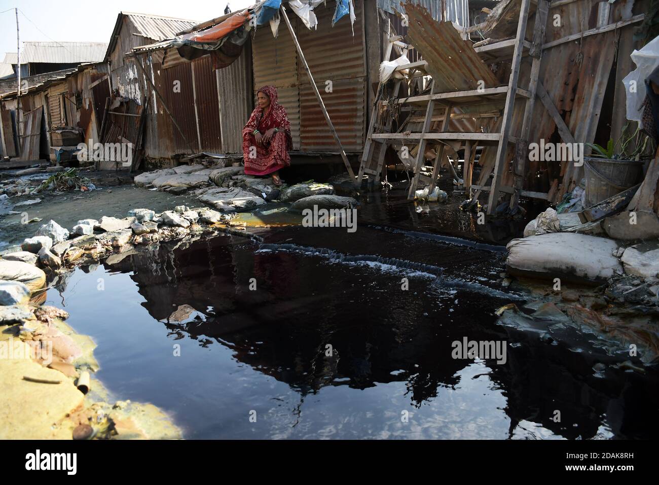DHAKA, BANGLADESH November 2020 As there is no proper sewerage system