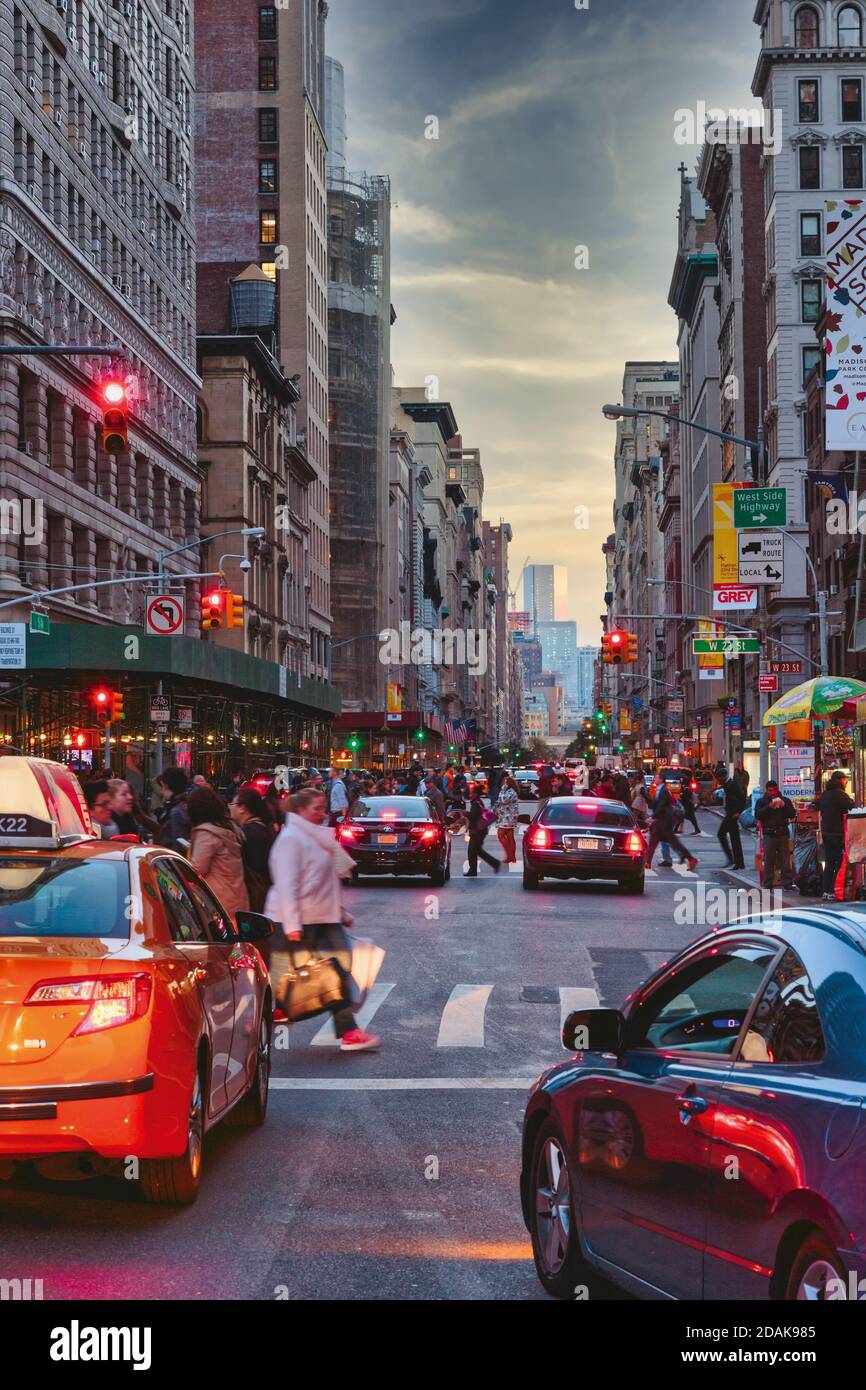 5th Avenue, New York City, New York State, United States of America. Stock Photo