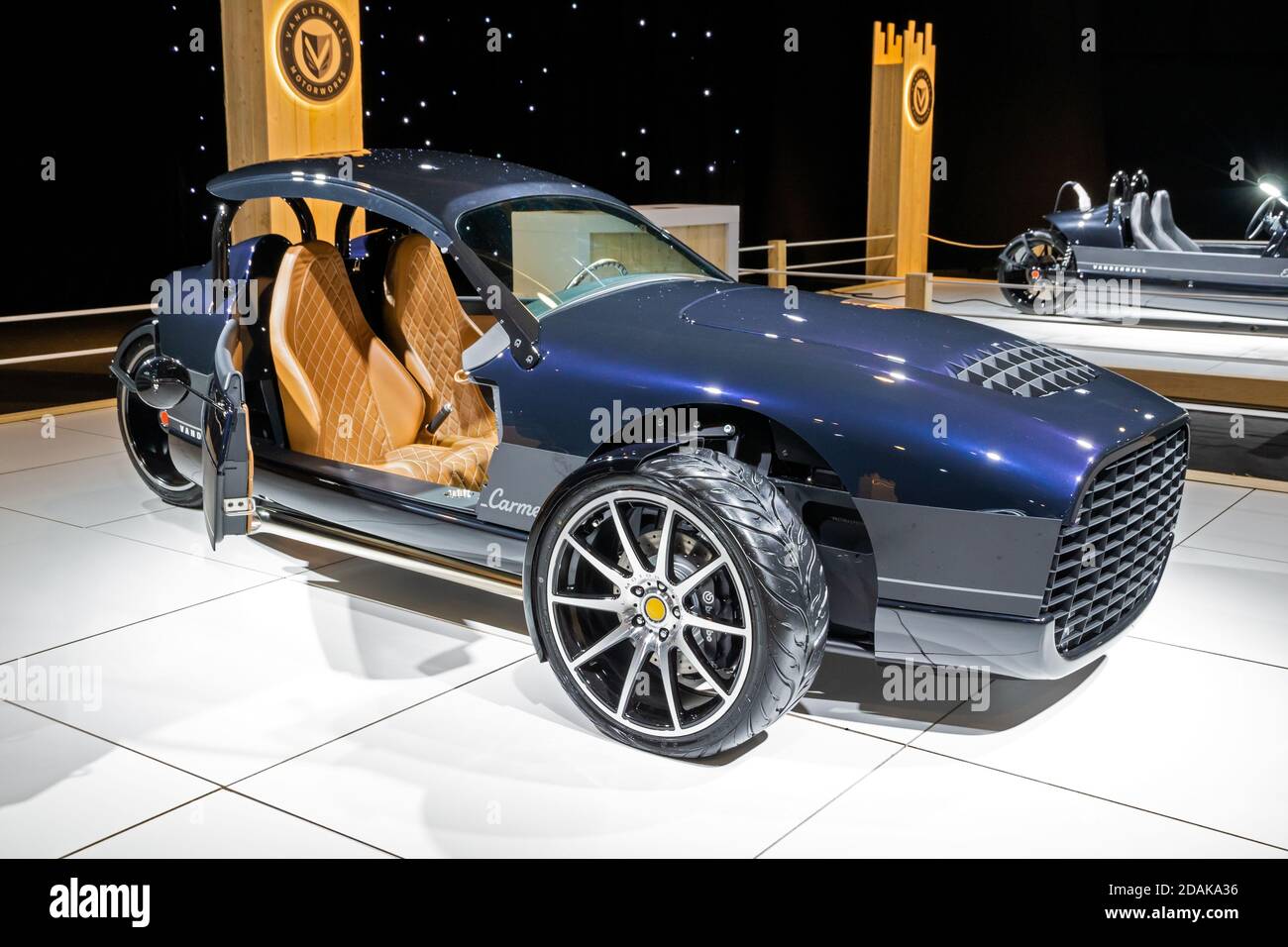 Vanderhall Carmel three-wheeled roadster at the Autosalon 2020 Motor ...