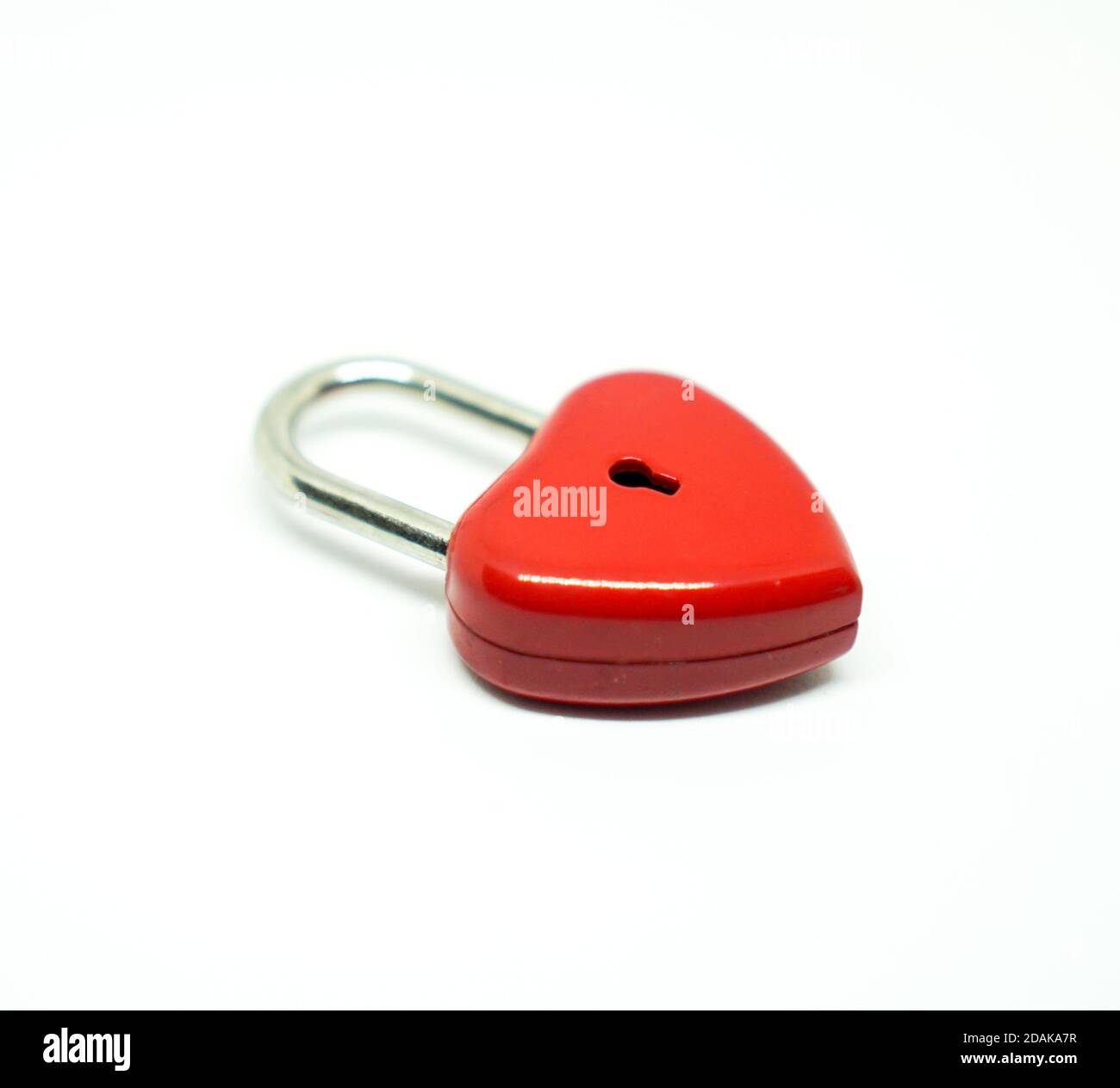 Red keys that are heart shaped, ideas, love, Valentine's Day Stock Photo