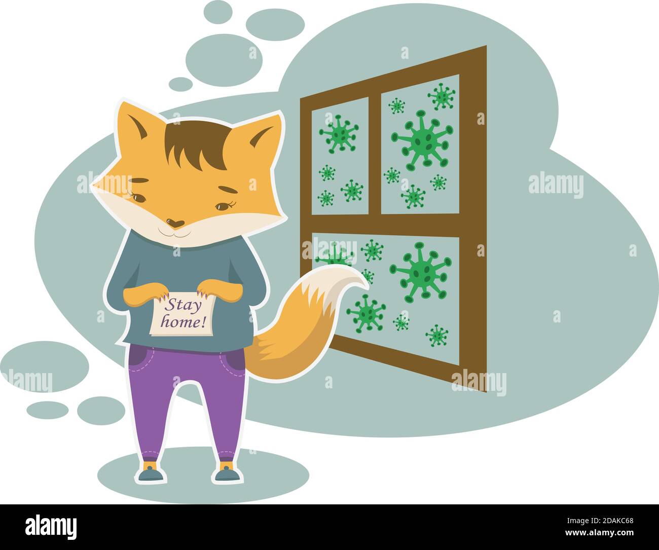 Colorful Anticovid Agitation In Flat Style With Cute Foxy And Viruses Stock Vector Image Art Alamy Colorful Anticovid Agitation In Flat Style With Cute Foxy And Viruses Stock Vector Image Art Alamy