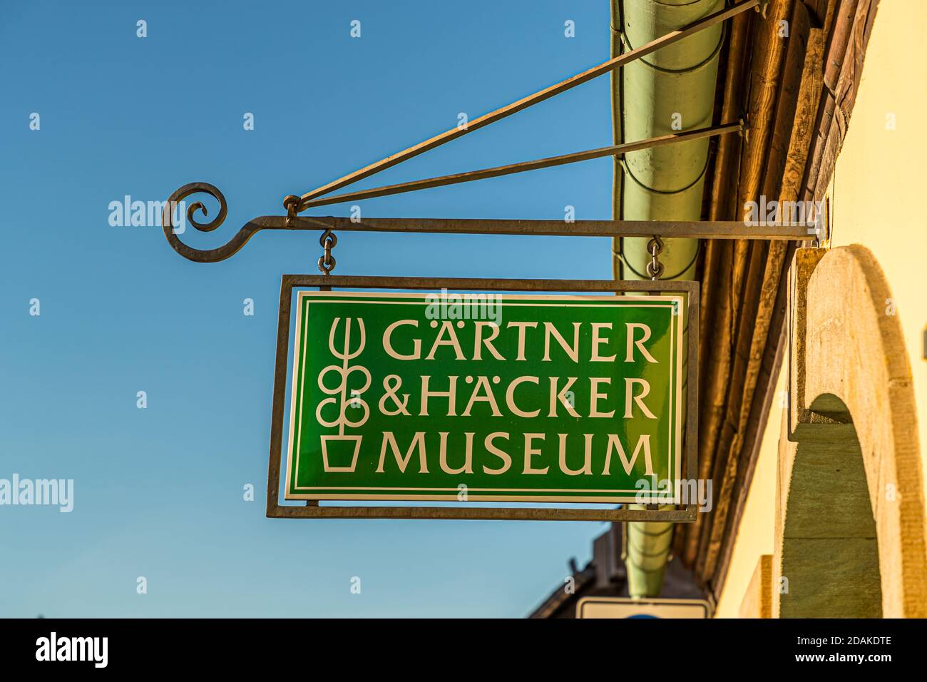 The Market Gardeners’ District of Bamberg is on the UNESCO World Heritage List since 1993. The gardening and hacking museum provides the historical background. Stock Photo