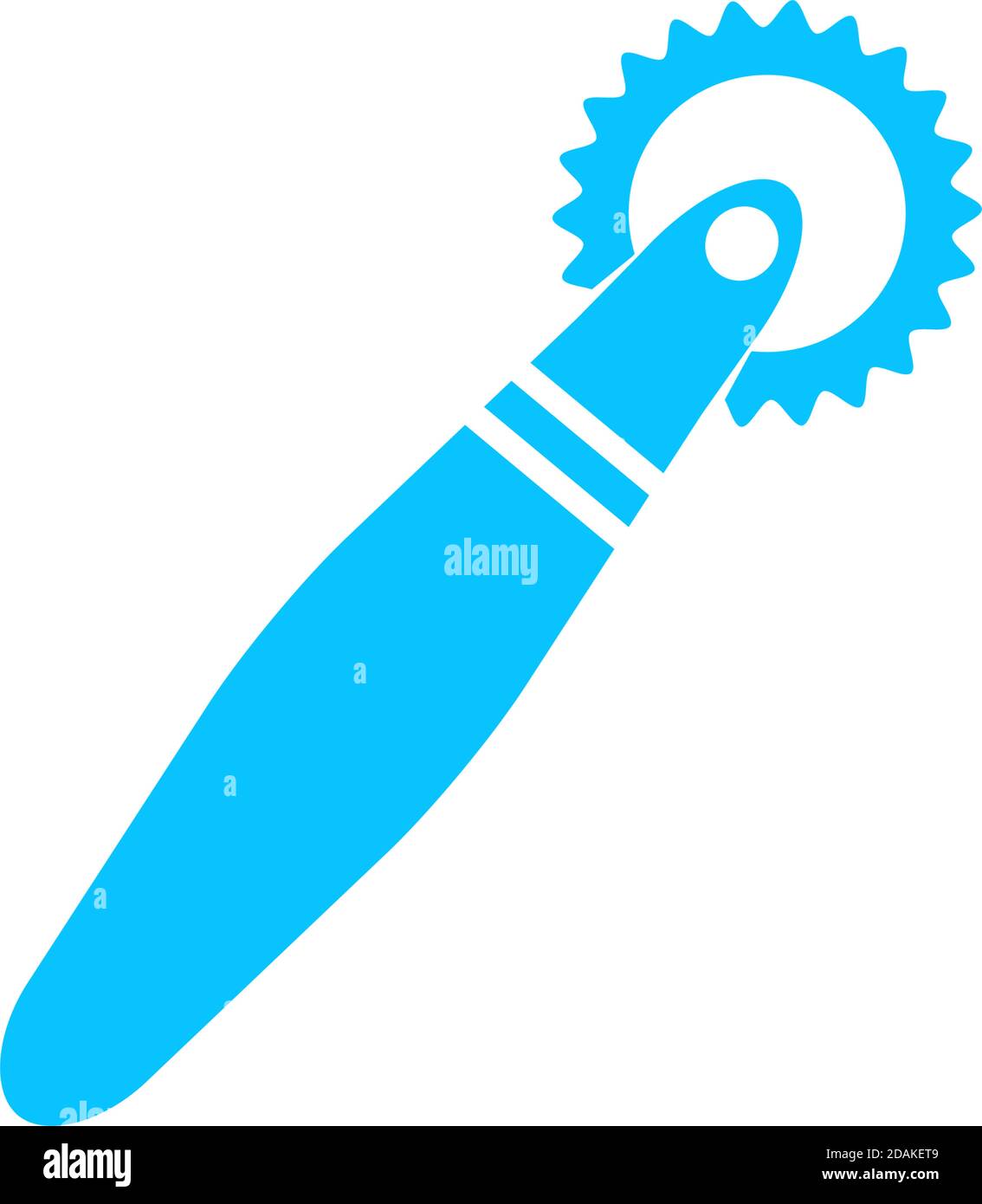Kitchenware icon flat. Blue pictogram on white background. Vector illustration symbol Stock Vector