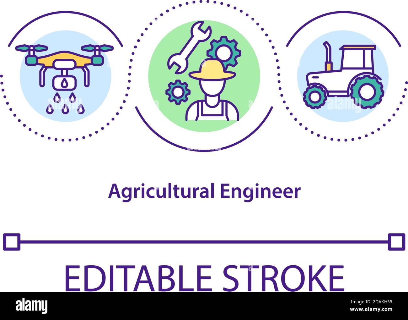 Agricultural engineer concept icon Stock Vector Image & Art Alamy