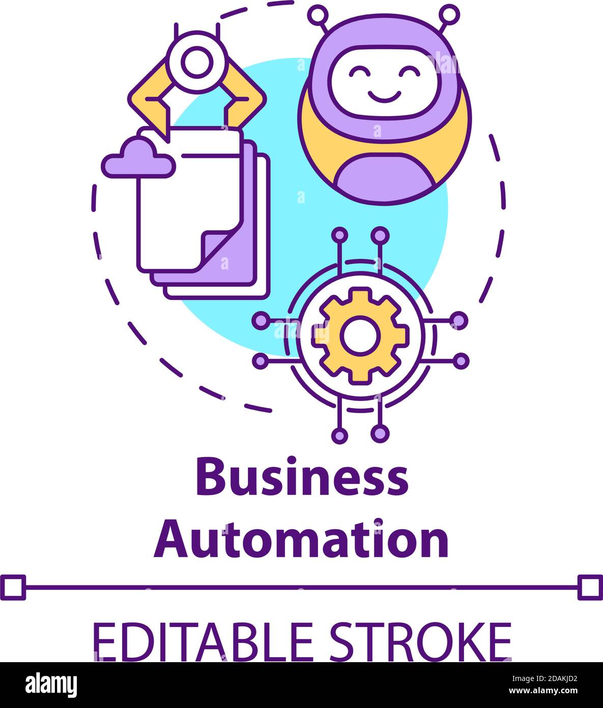 Business automation concept icon Stock Vector Image & Art - Alamy
