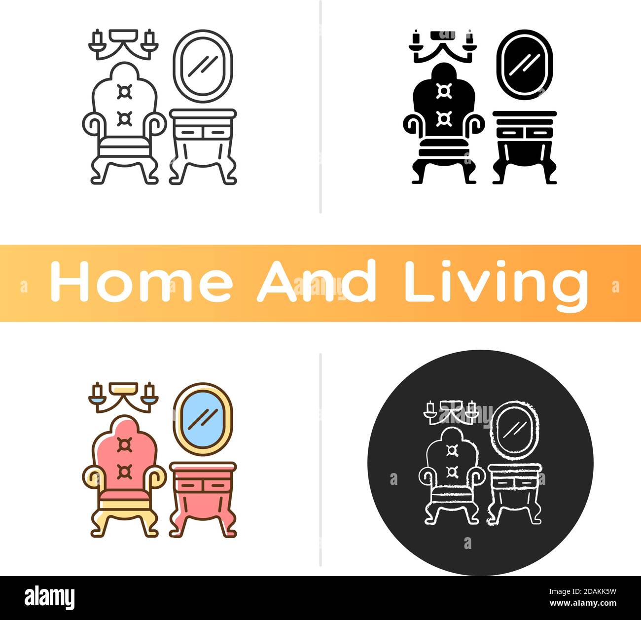 Vintage furniture icon Stock Vector Image & Art Alamy