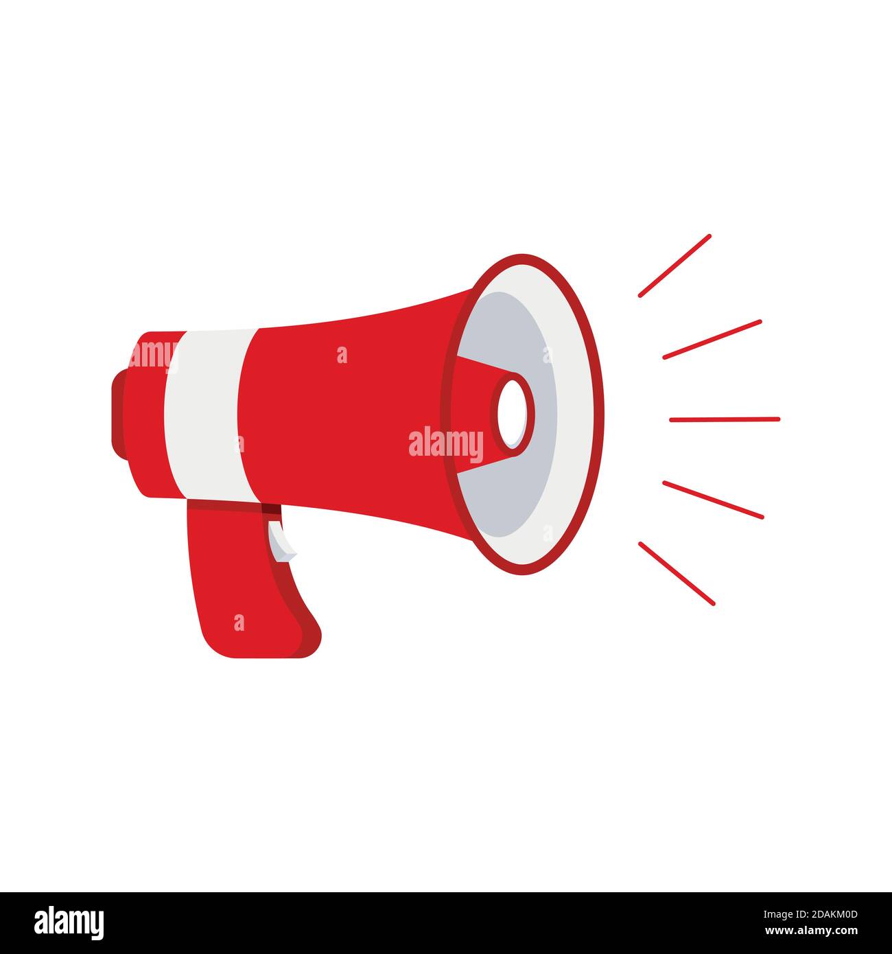 Megaphone loudspeaker icon isolated on white background. Stock Vector