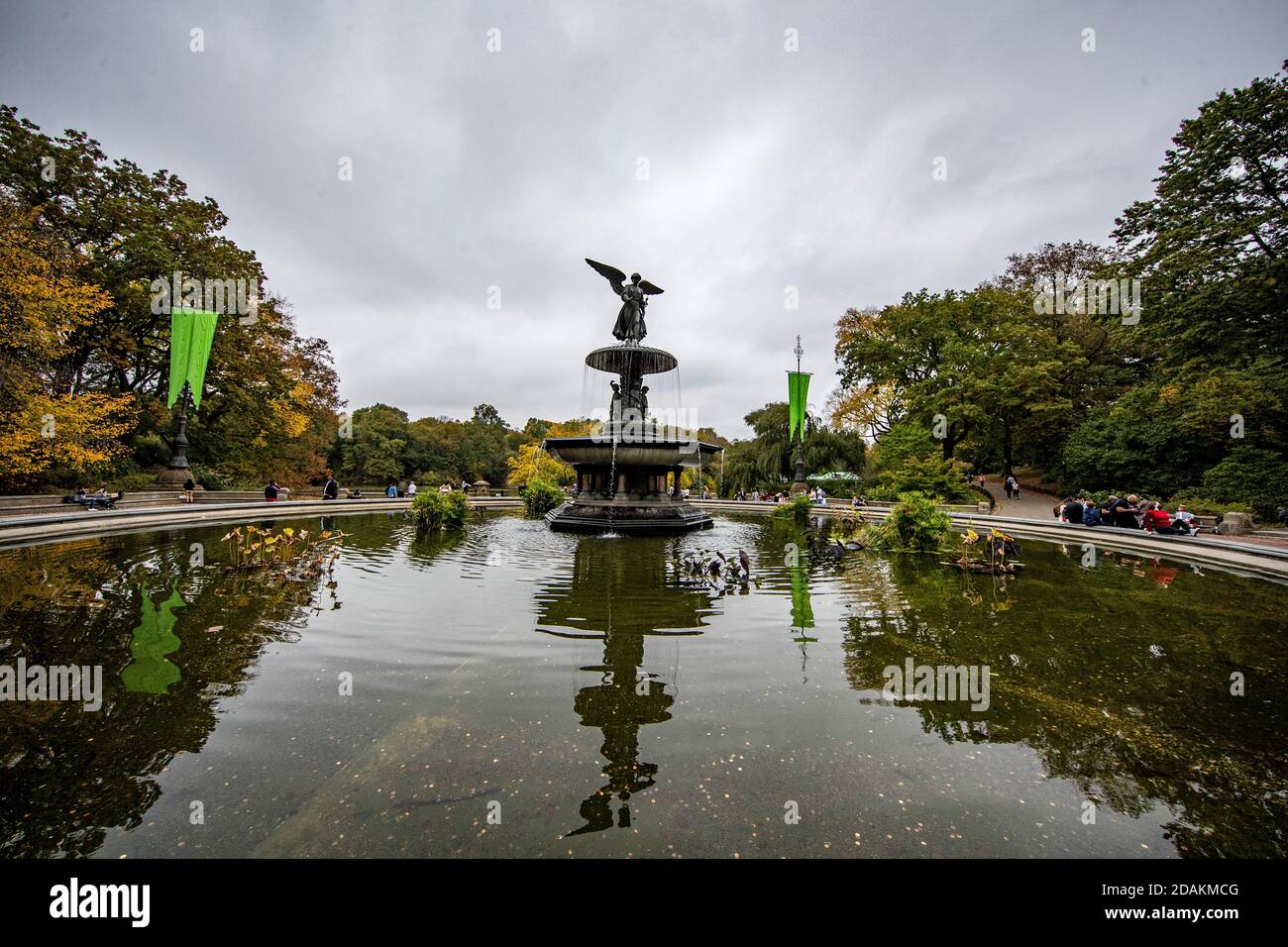 The Bethesda fountain in Central Park, New York City Stock Photo