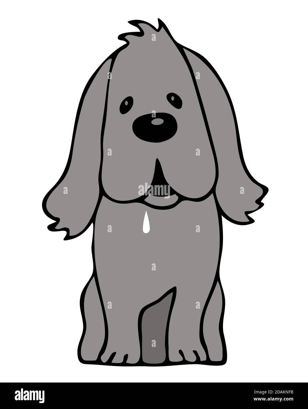 Dog Salivating Cartoon