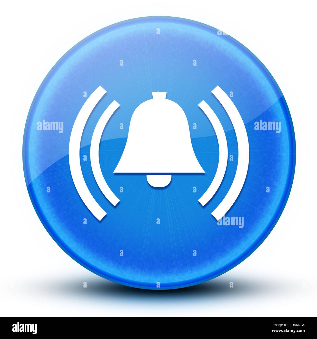 Alarm eyeball glossy blue round button abstract illustration Stock ...