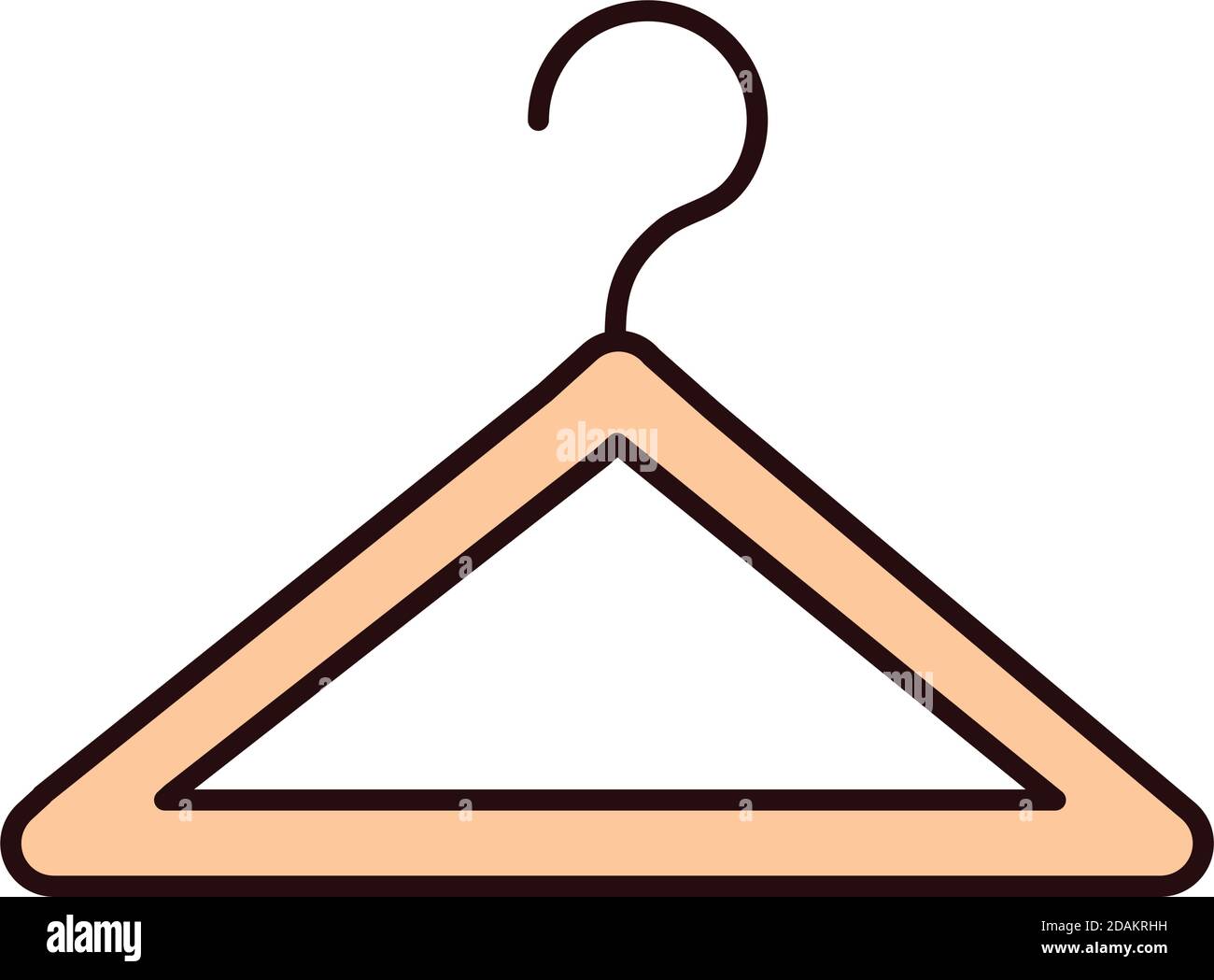 https://c8.alamy.com/comp/2DAKRHH/hanger-accessory-clothing-vector-illustration-line-and-fill-icon-2DAKRHH.jpg