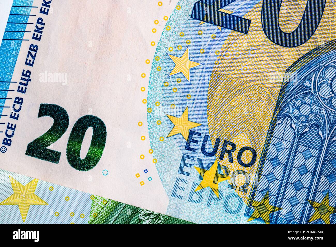 Close up of money euro banknotes, background of money euro isolated ...