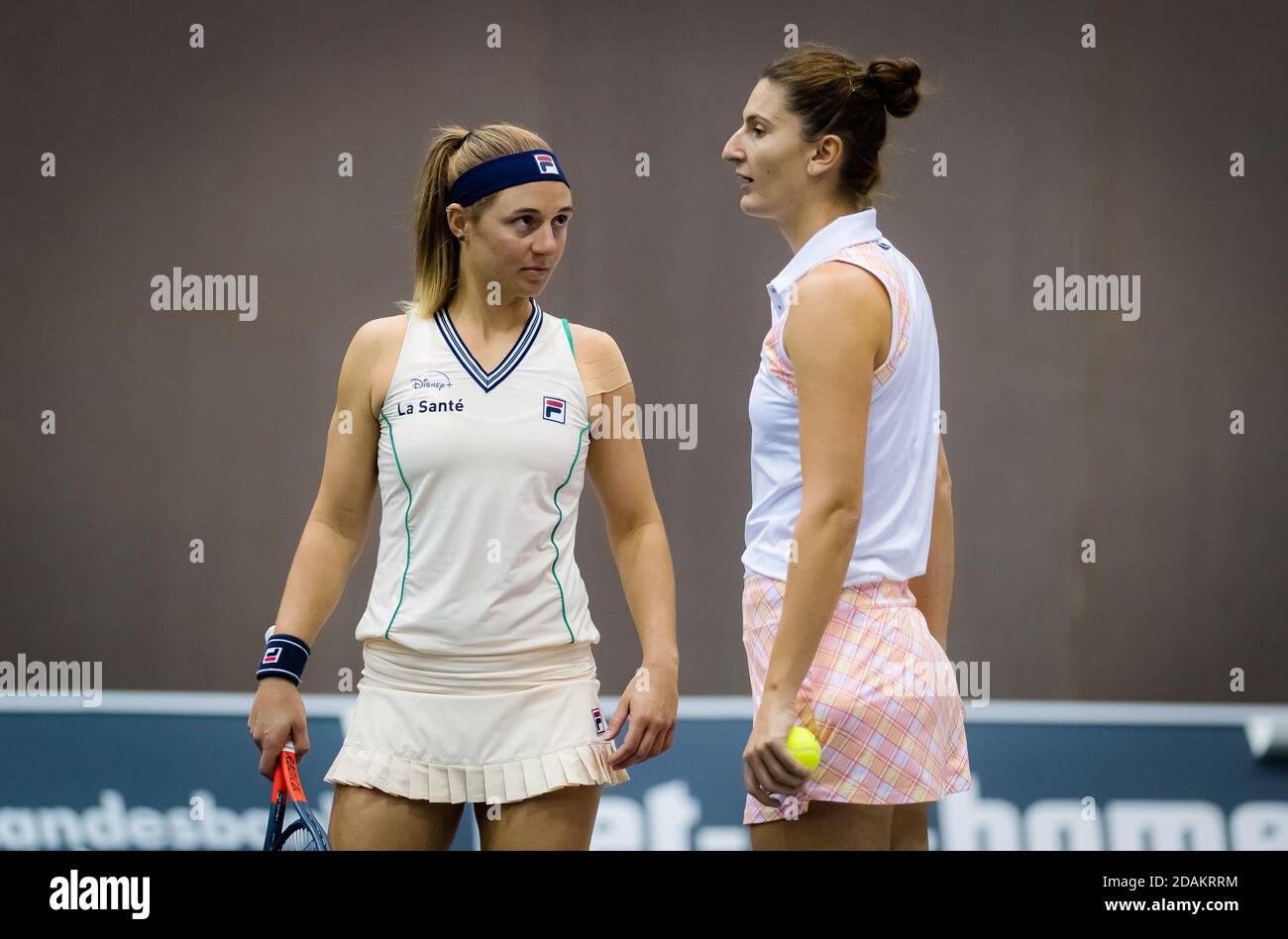 Nadia Podoroska of Argentina playing doubles with Irina-Camelia Begu of  Romania at the 2020 Upper Austria Ladies Linz WTA Internat / LM Stock Photo  - Alamy