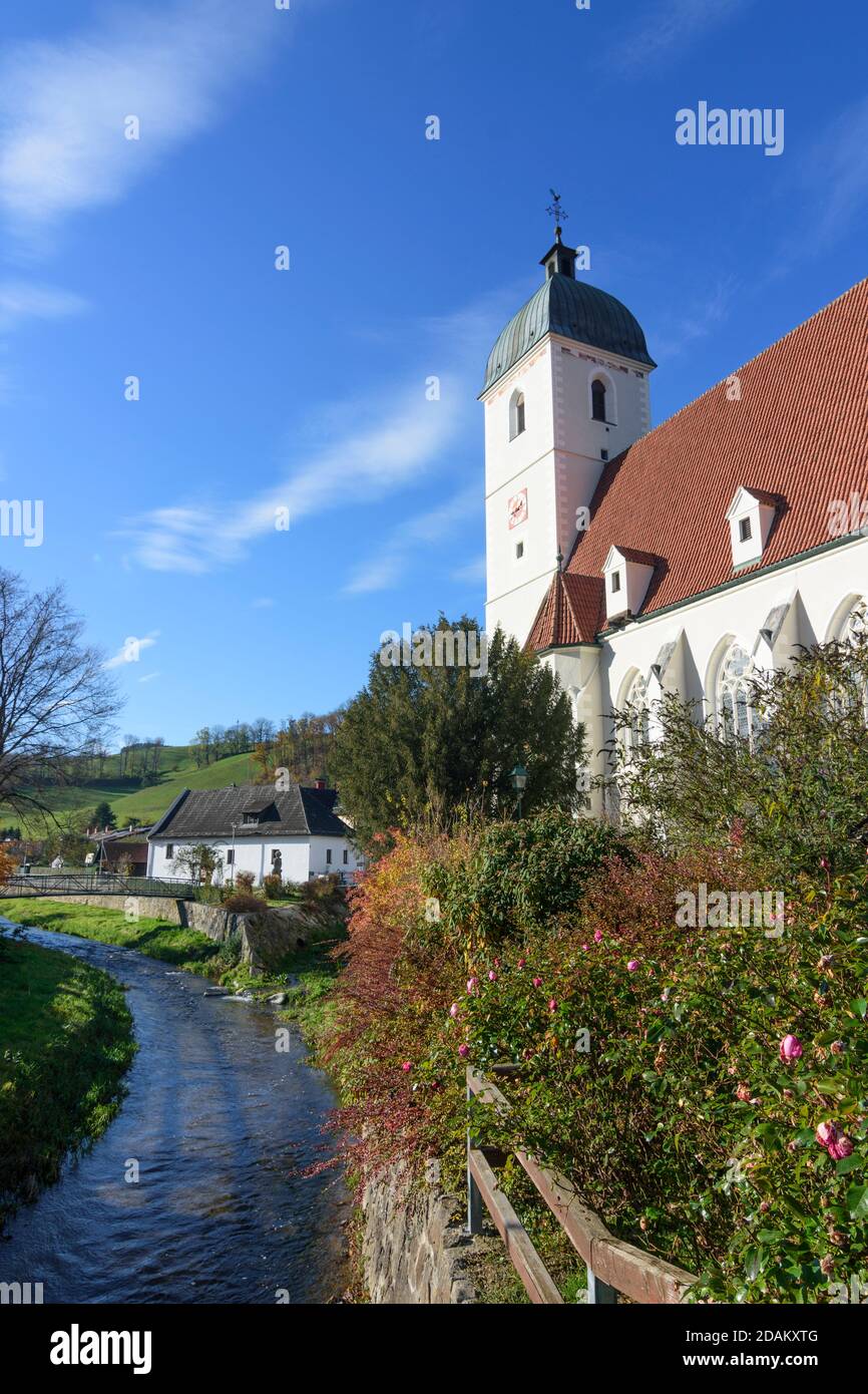 Kirchschlag in der Buckligen Welt: church Kirchschlag in der Buckligen Welt, Wiener Alpen, Alps, Niederösterreich, Lower Austria, Austria Stock Photo