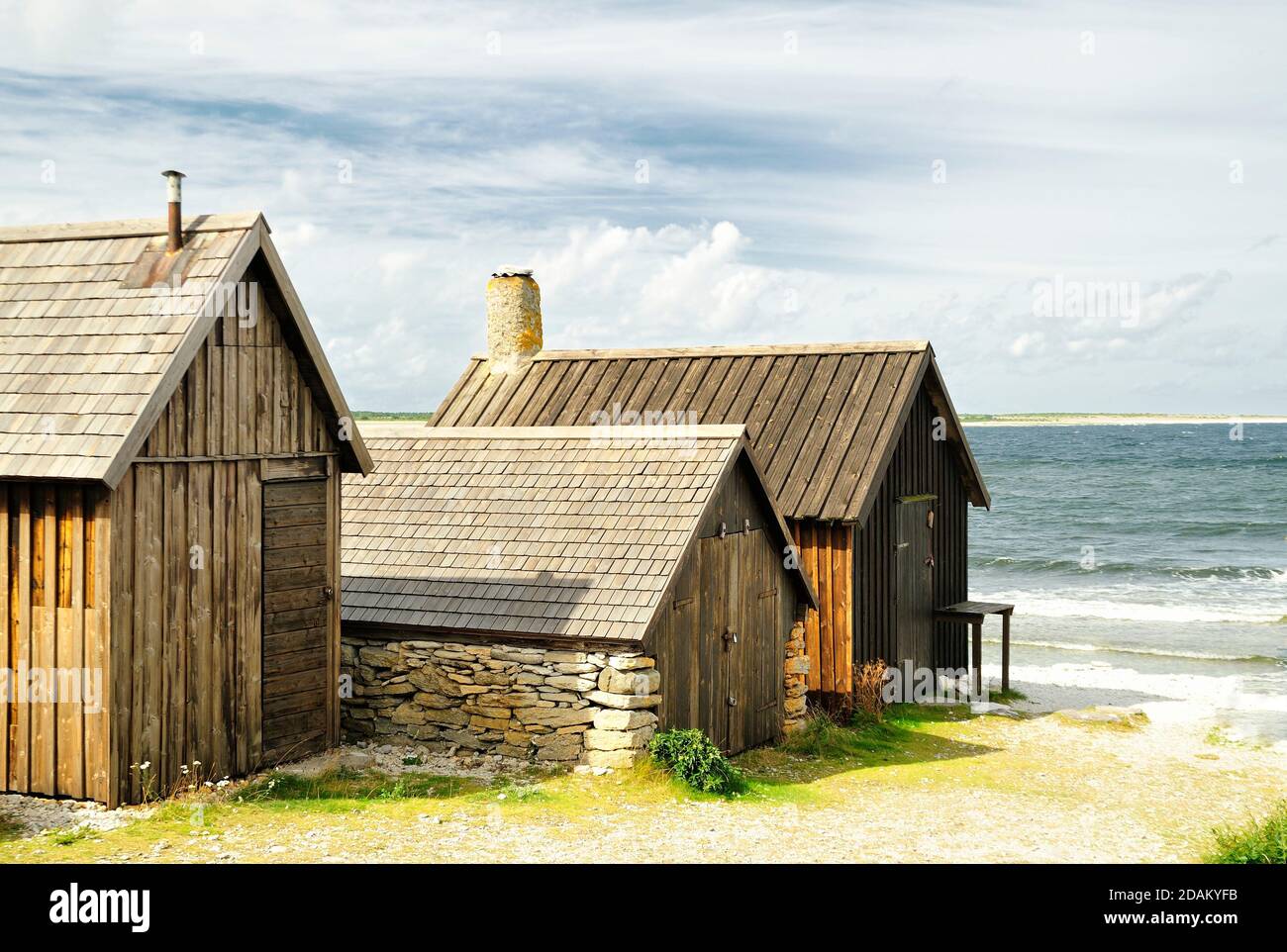 Old fishing village in the Baltic sea, Gotland Sweden Stock Photo Alamy