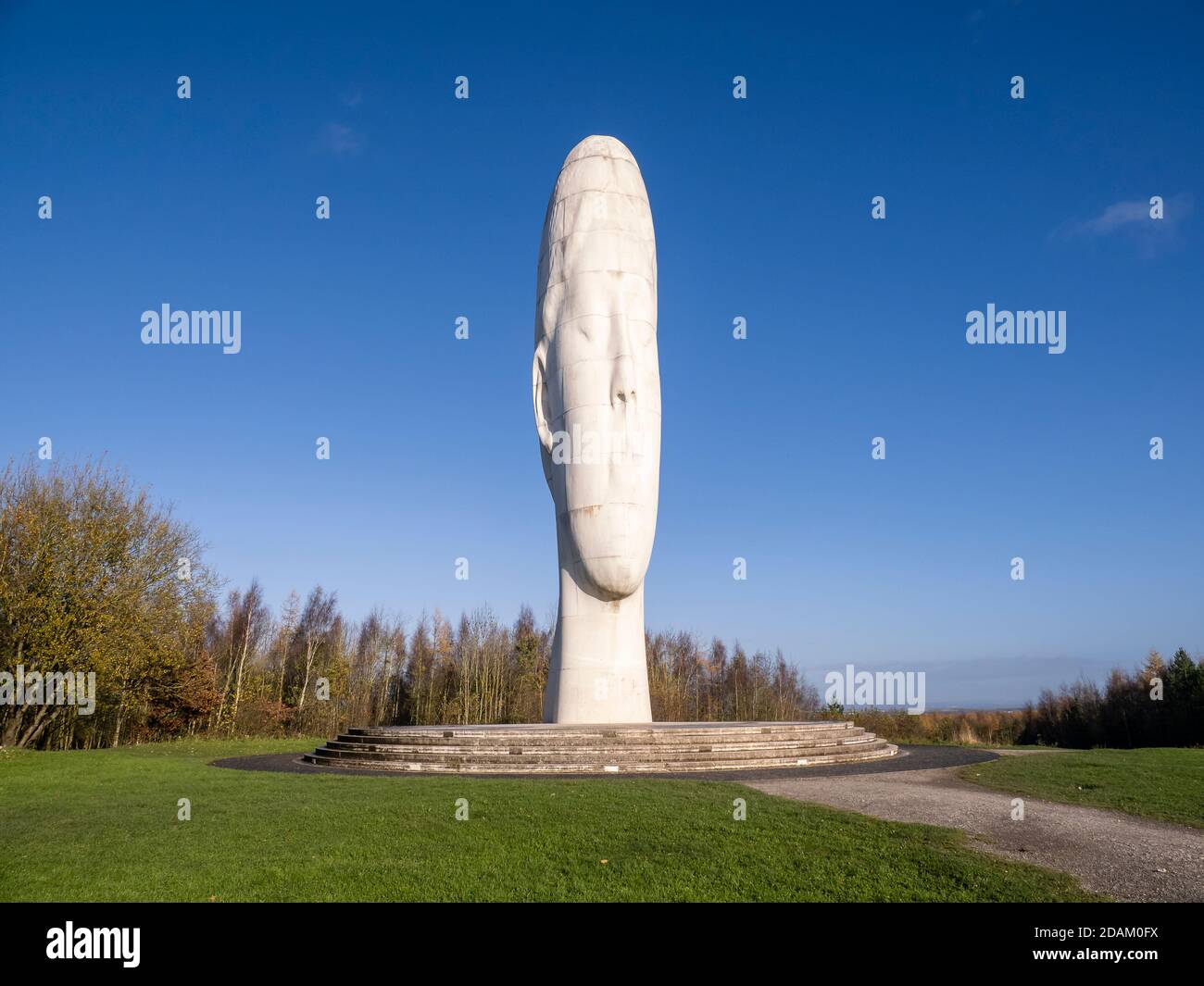 Dream is a 2009 sculpture and a piece of public art by Jaume Plensa in Sutton, St Helens, Merseyside. Costing approximately £1.8m. Stock Photo