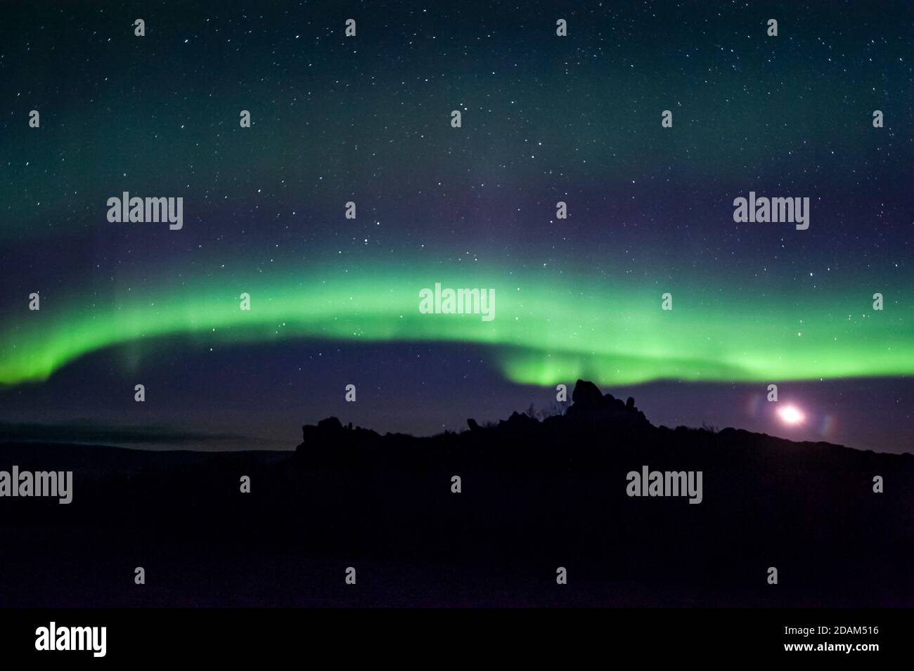 Northern Lights, Aurora Borealis, Alaska Stock Photo