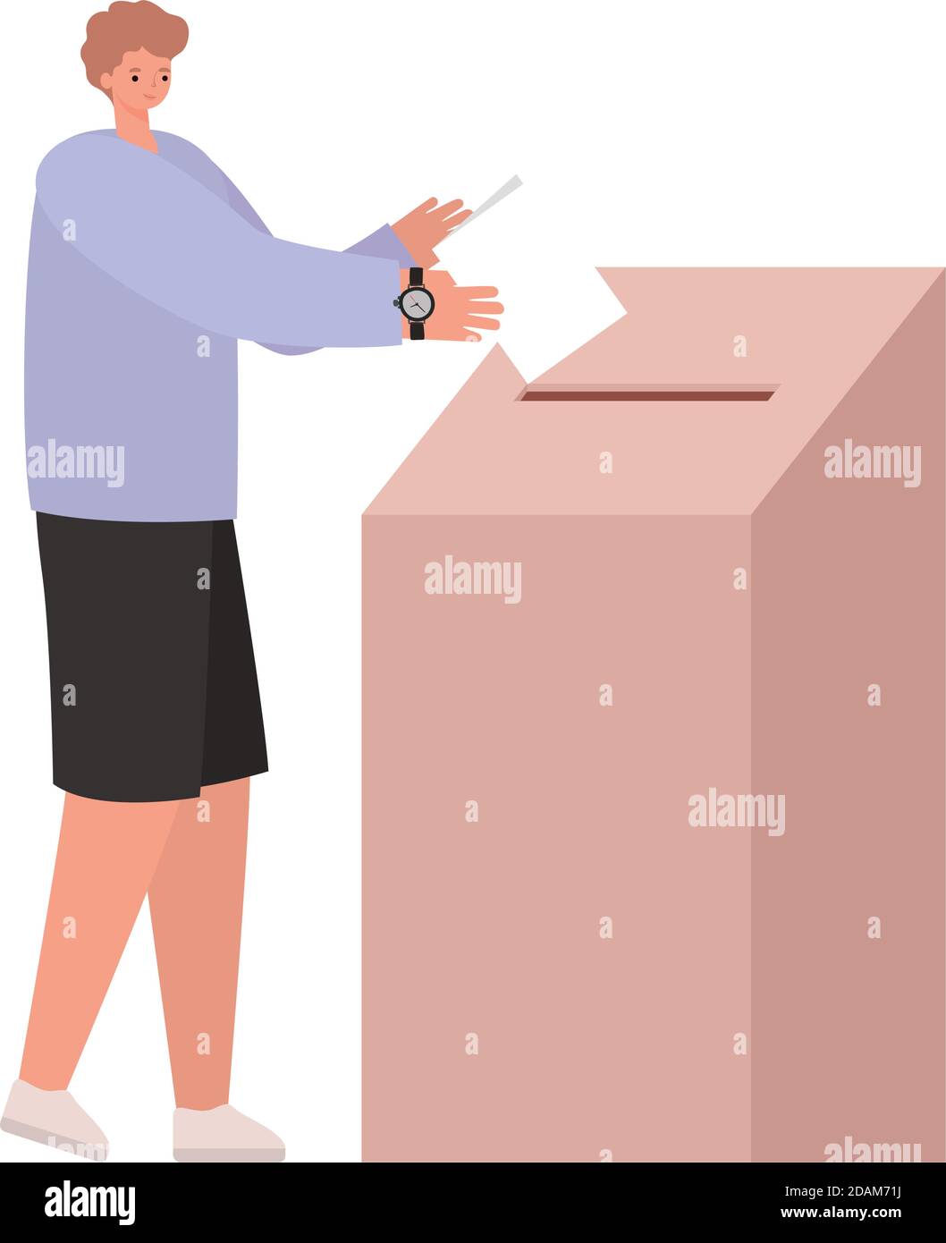 Precinct voting Stock Vector Images - Alamy