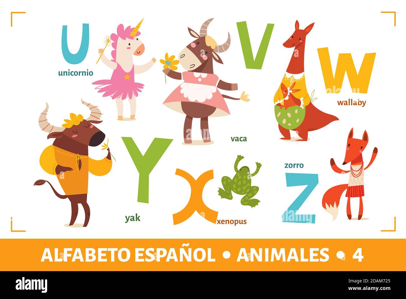 Spanish language alphabet poster with cartoon animals Stock Vector Image & Art - Alamy Spanish language alphabet poster with cartoon animals Stock Vector Image & Art - Alamy
