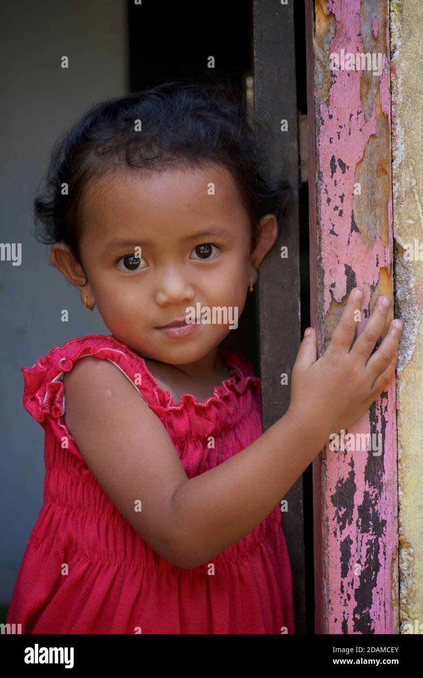 Portrait of a young Indonesian girl, Lombok, IndonesiaPortrait of a young Indonesian girl, Lombok, Indonesia Stock Photo