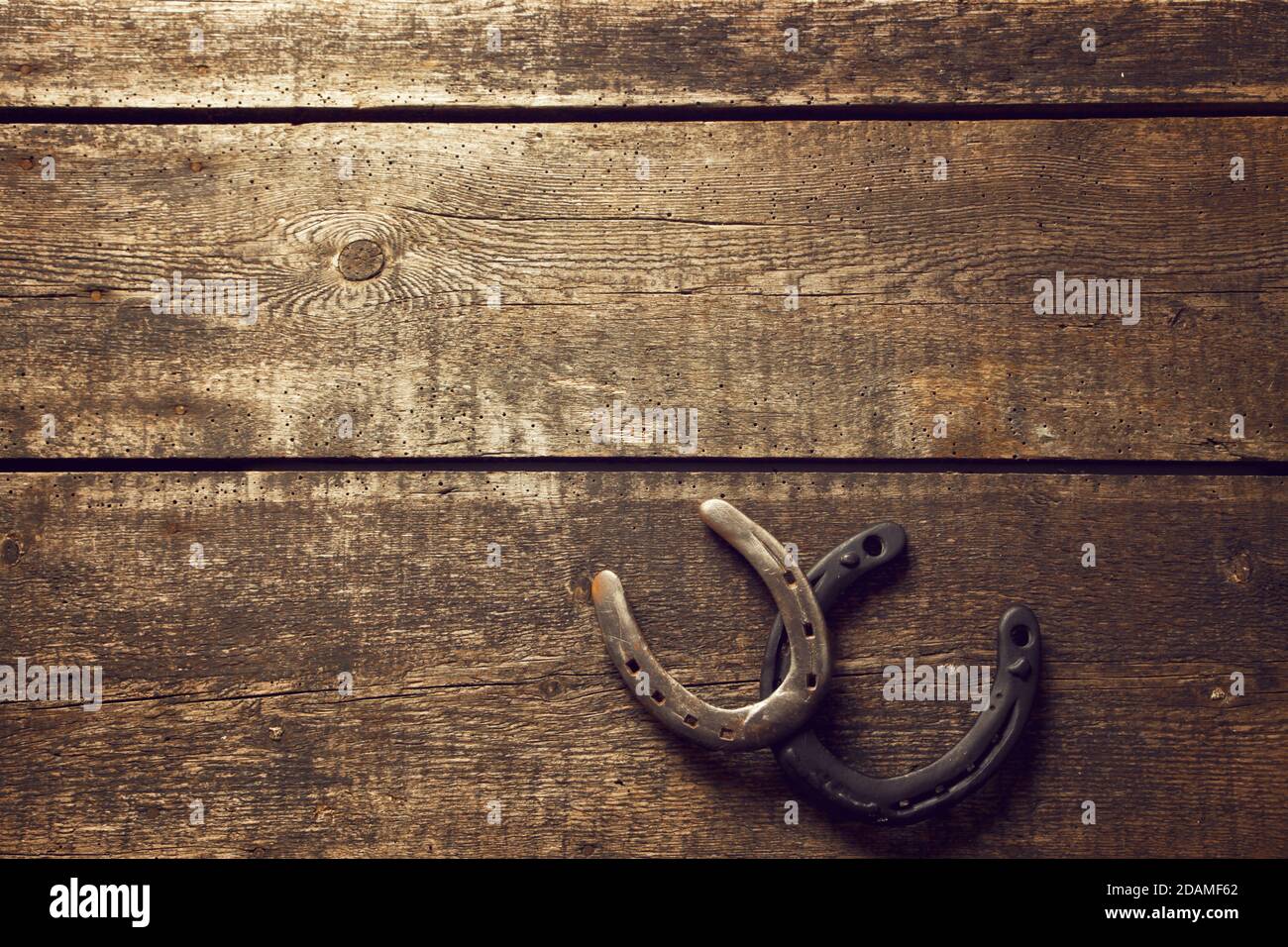 Horseshoe and concept of luck. St. Patricks Day card Stock Photo Alamy