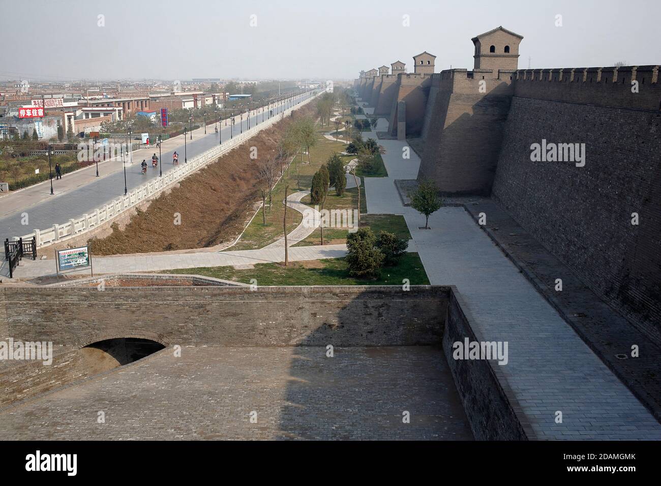 City Walls, Ping Yao Old City, Shanxi Province, China Nov 2012 Stock Photo