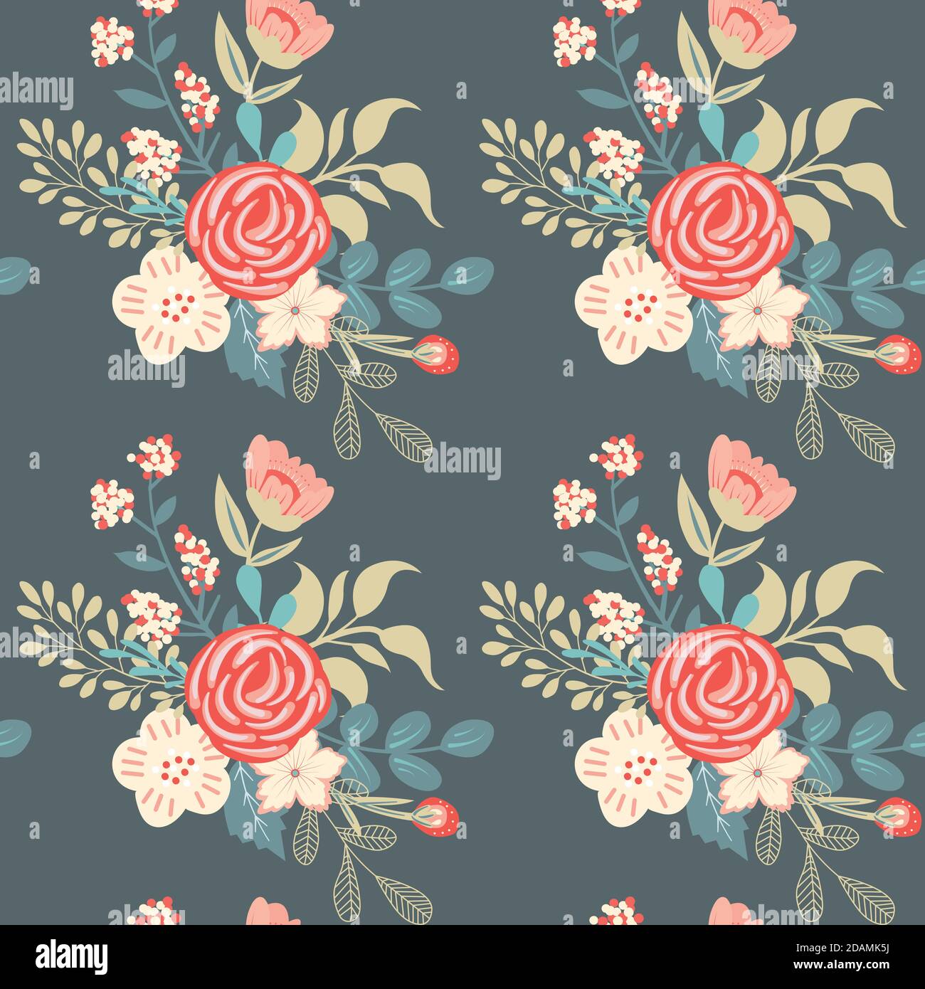 Seamless Floral Pattern in vector Stock Vector Image & Art - Alamy