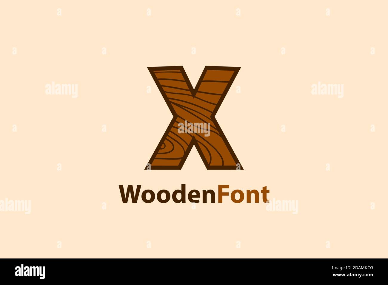 Abstract Letter X Logo With Wood Grain Texture Design Concept Modern And Creative Logo Design Stock Vector Image Art Alamy