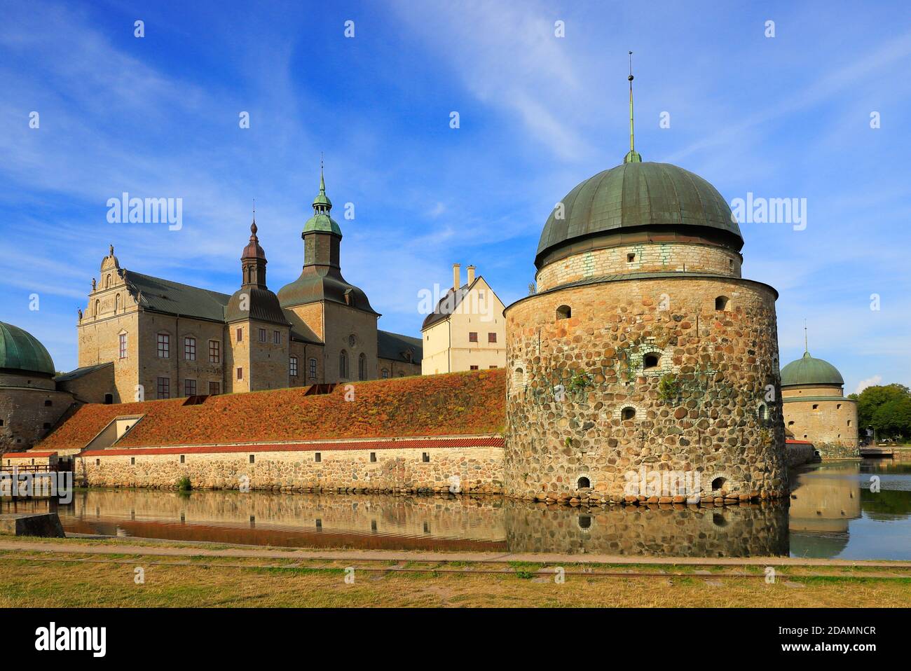 The 16 th century Swedish Vadstena castle. Stock Photo