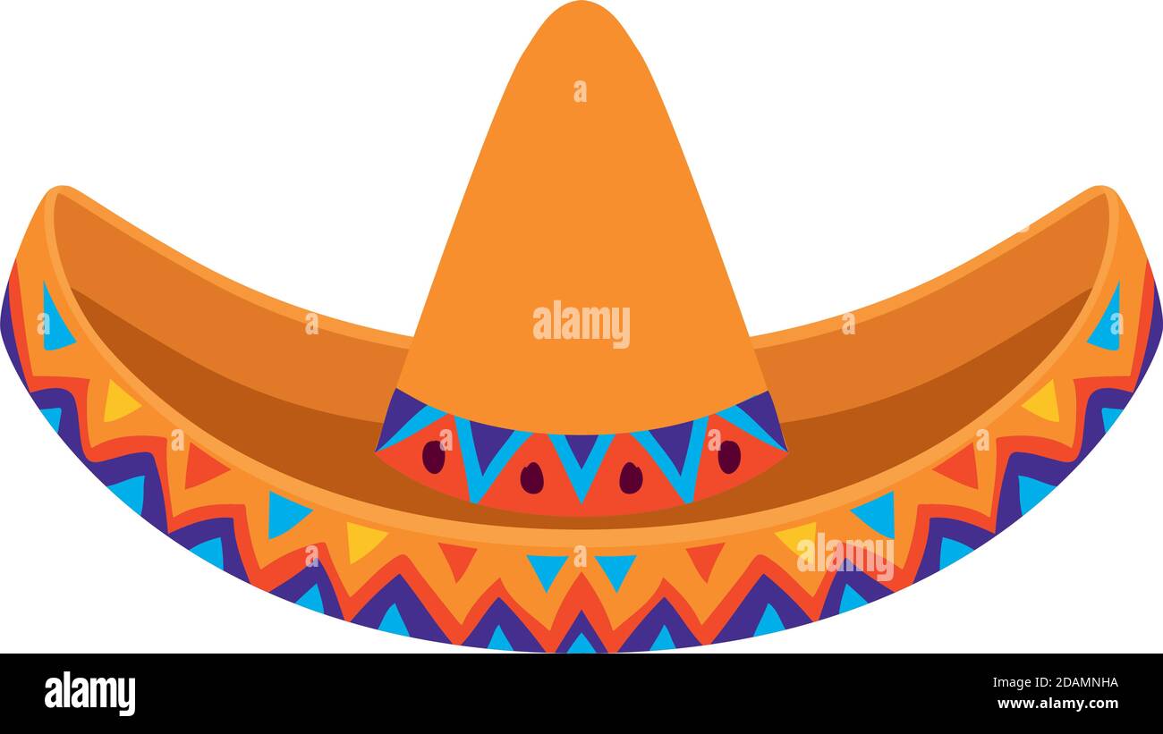 sombrero icon over white background Stock Vector Image & Art - Alamy