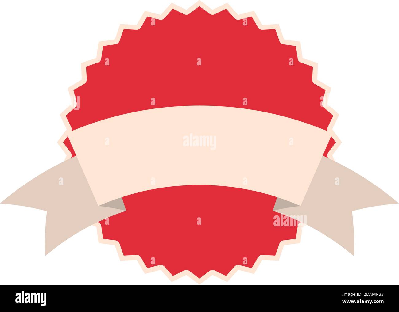 seal stamp of red color and white ribbon Stock Vector Image & Art - Alamy