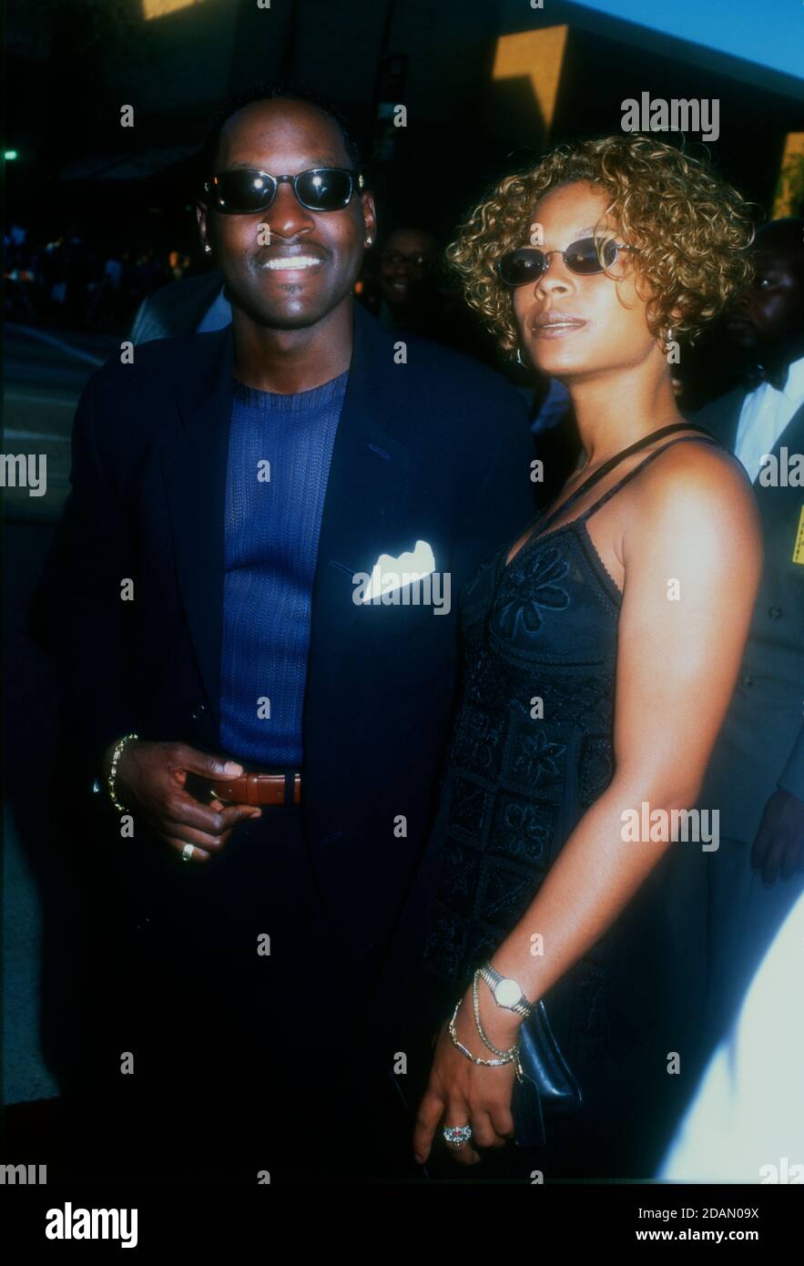 Pasadena, California, USA 6th April 1996 Singer Johnny Gill and guest