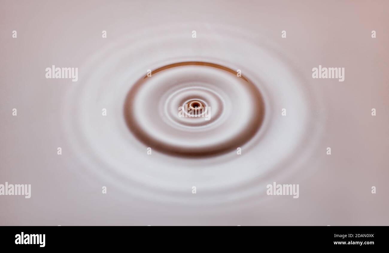 chocolate milk or brown liquid Stock Photo