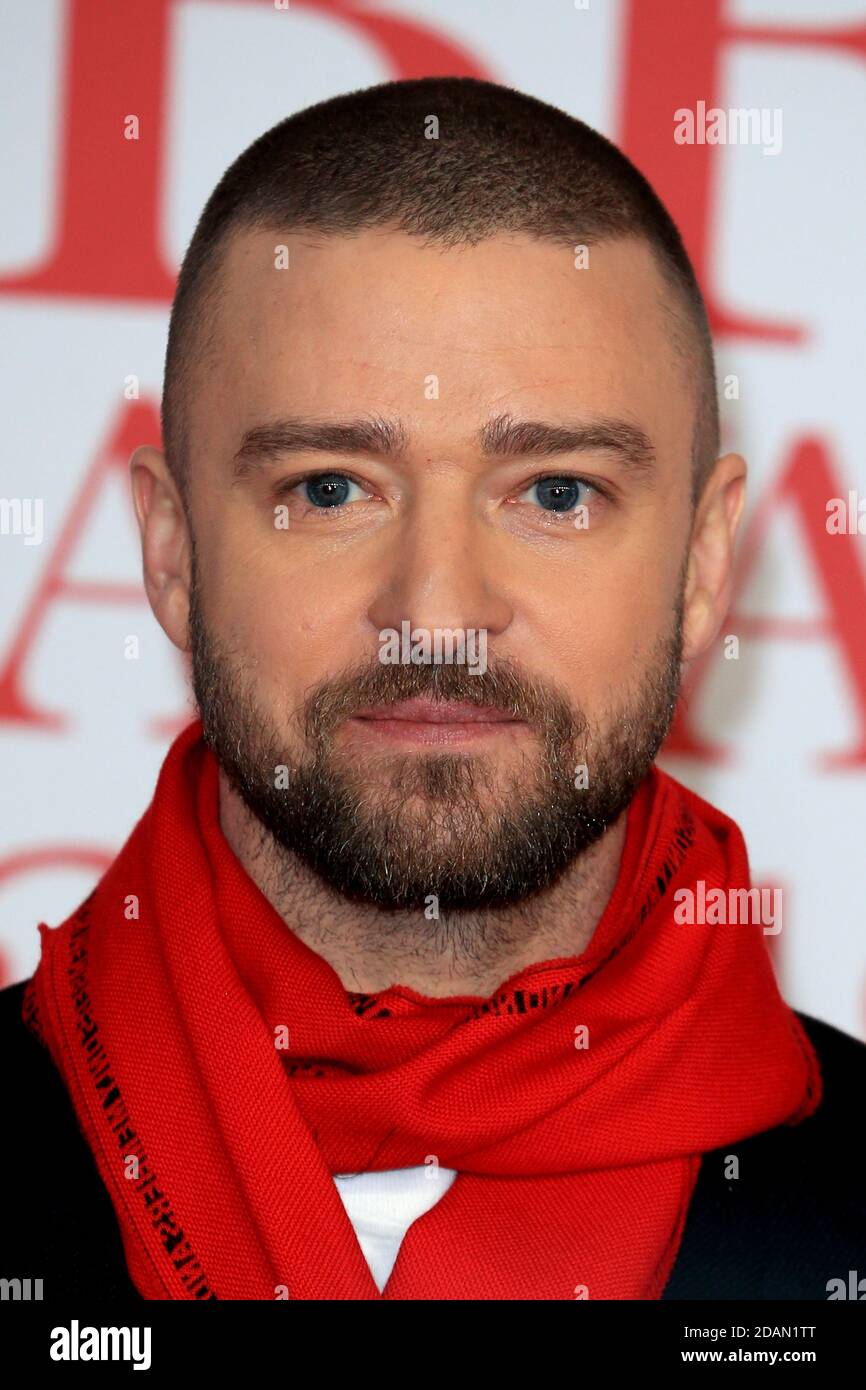Justin Timberlake attends The BRIT Awards 2018 held at The O2 Arena on February 21, 2018 in London, England. Stock Photo