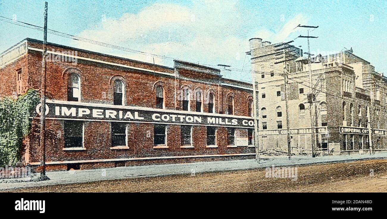 Imperial Cotton Mills, Los Angeles, possibly 1920s Stock Photo