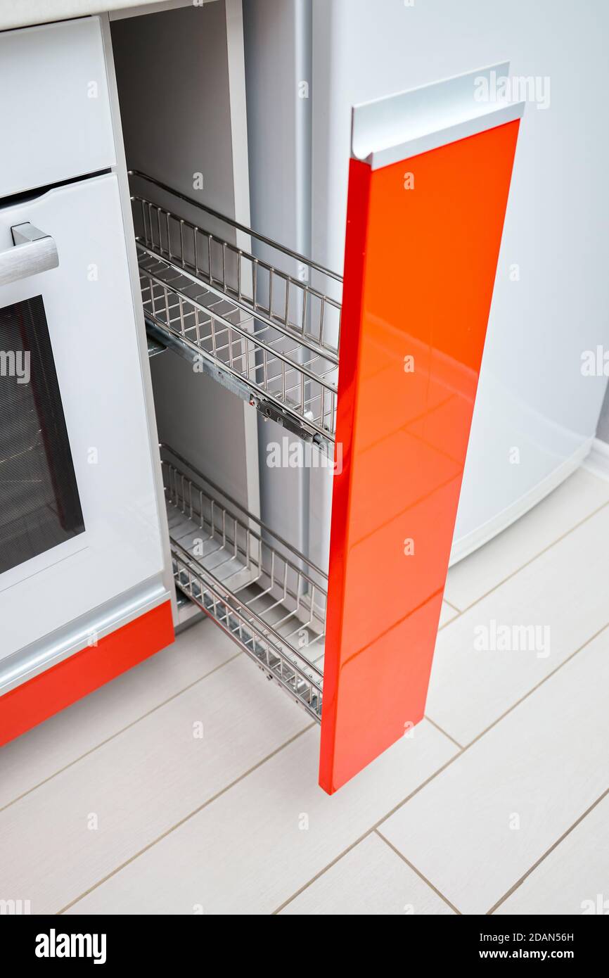 Sliding spice rack next to fridge sale