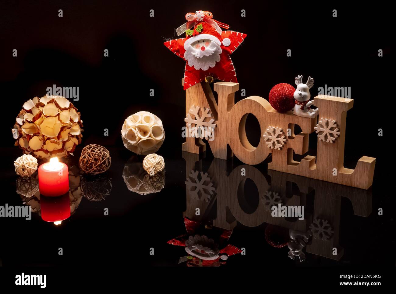 Christmas decorations zero waste with recyclable paper balls for Christmas tree. Ecological