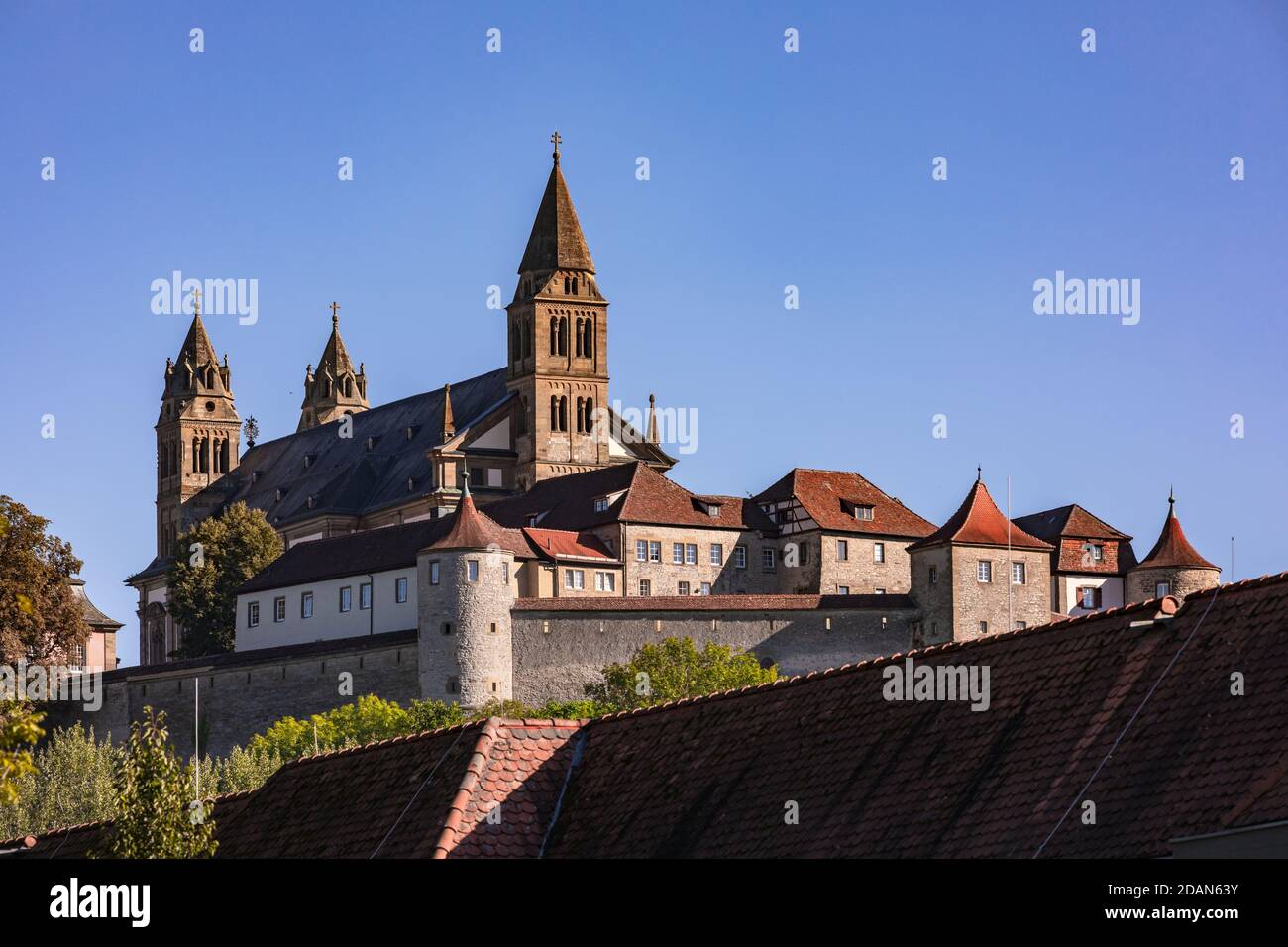 The Comburg near Schwaebisch Hall is a former Benedictine monastery in ...