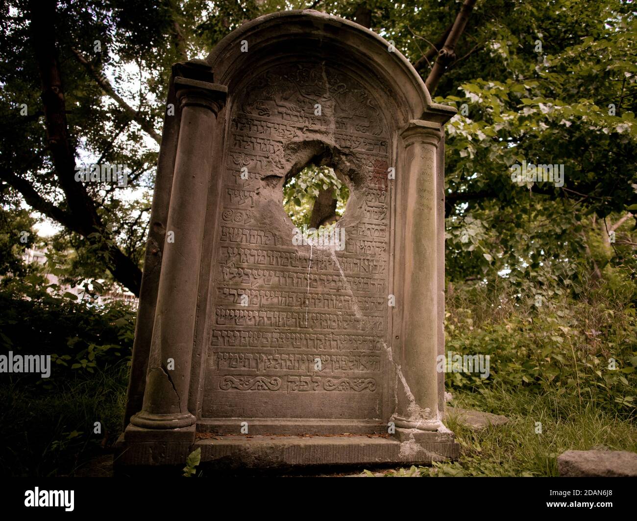 Matzevah Matzevah (tombstone) pierced by an artillery shell during the World War ...