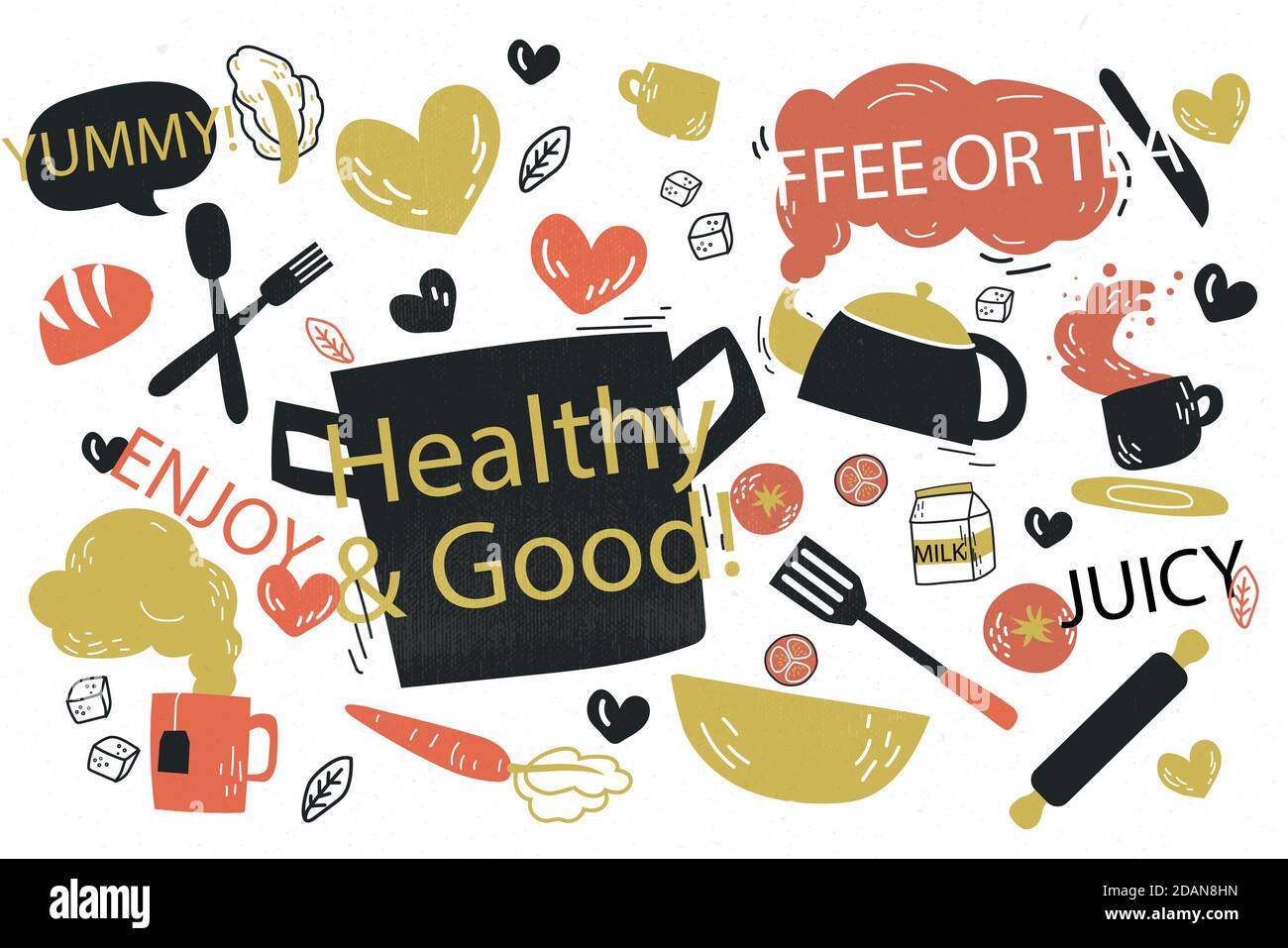 Restaurant mural wallpaper Vector illustration Stock Vector Image & Art