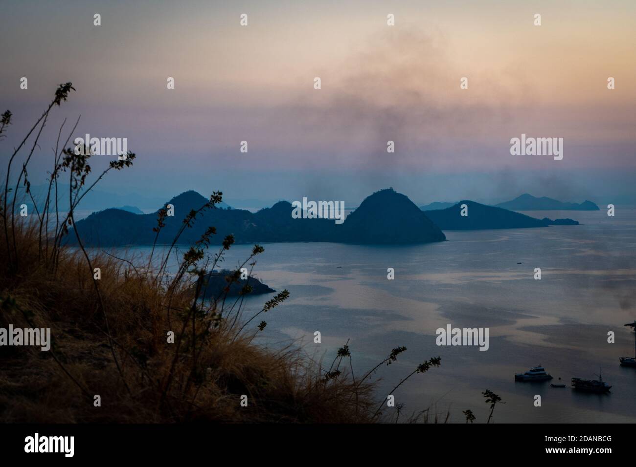 misty morning on the lake Stock Photo - Alamy