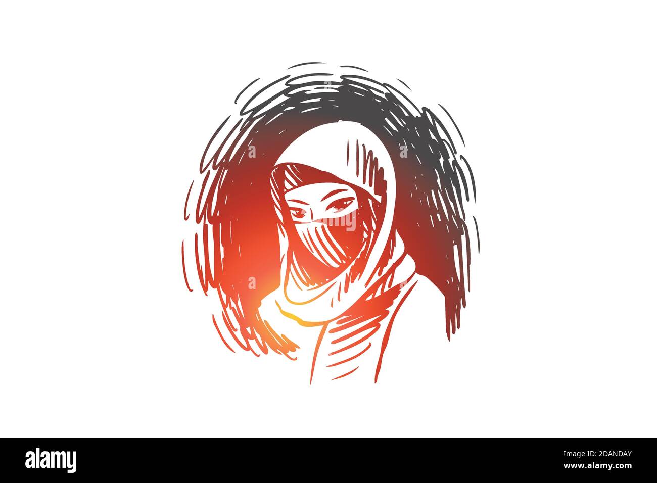 Woman, hijab, islam, arab, beautiful concept. Hand drawn isolated vector Stock Vector Image & Art - Alamy Woman, hijab, islam, arab, beautiful concept. Hand drawn isolated vector Stock Vector Image & Art - Alamy